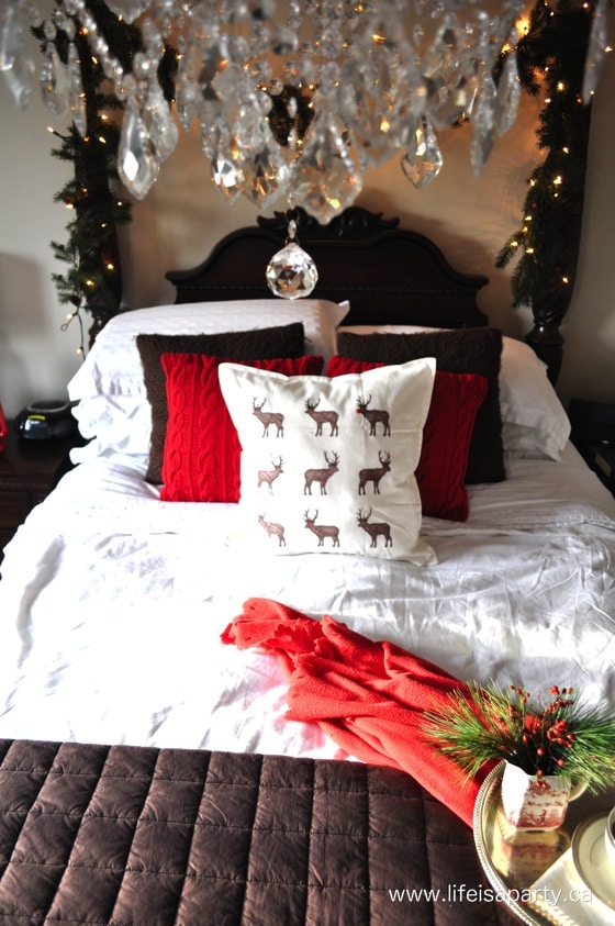 cozy Christmas bedroom