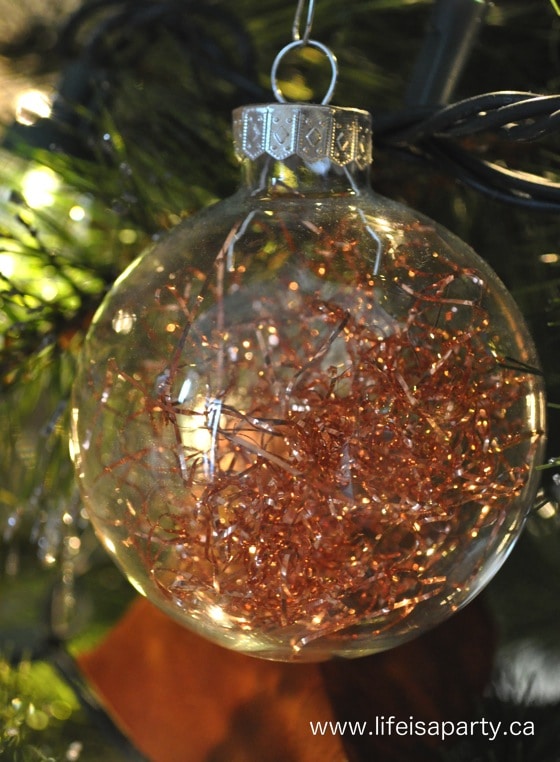 Diy copper christmas decor ornament