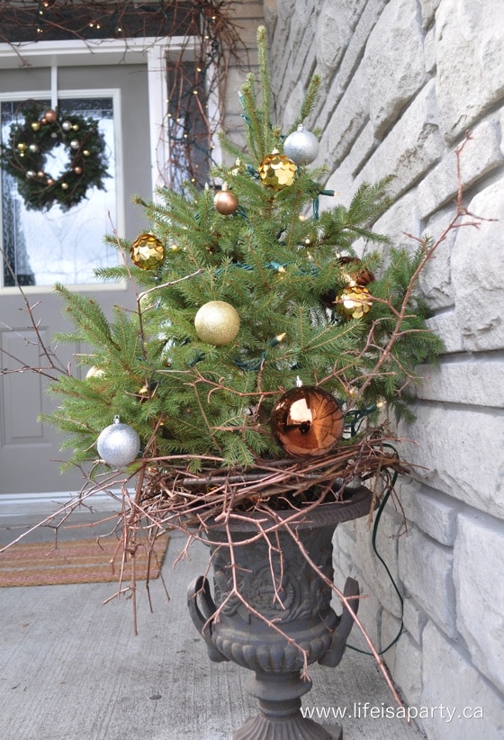 Christmas tree for front porch