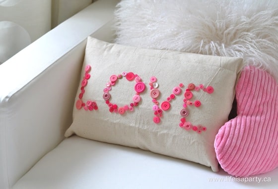 Simple Valentine's Day Pillow -