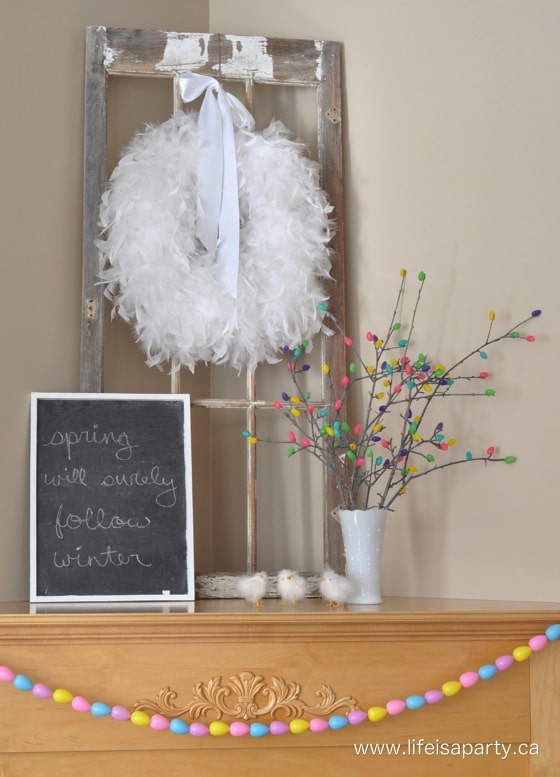 Jelly Bean Tree: how to make a jelly bean tree for Easter with sticks, a glue gun, and some jelly beans!