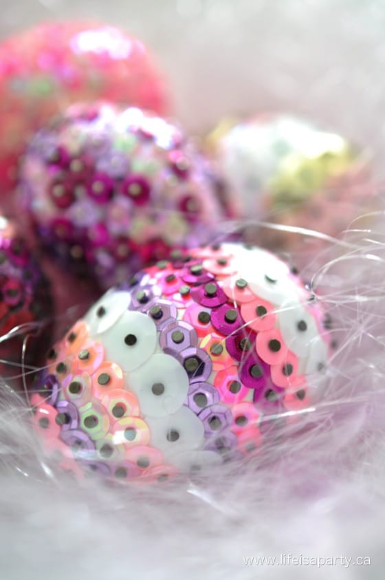 Sequin Easter Eggs