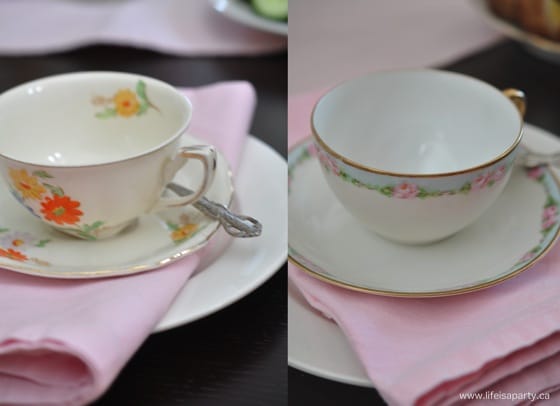Vintage tea cup tea party