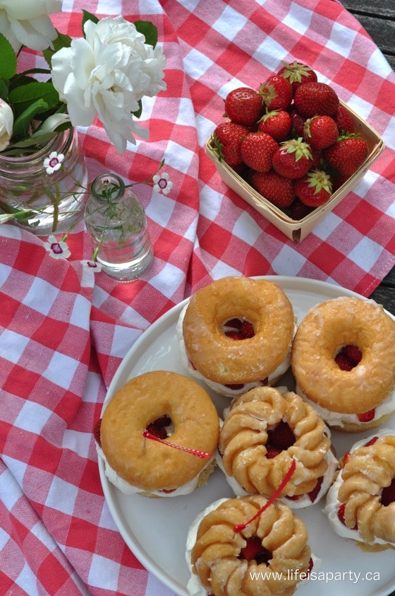 Donut Strawberry Shortcake recipe