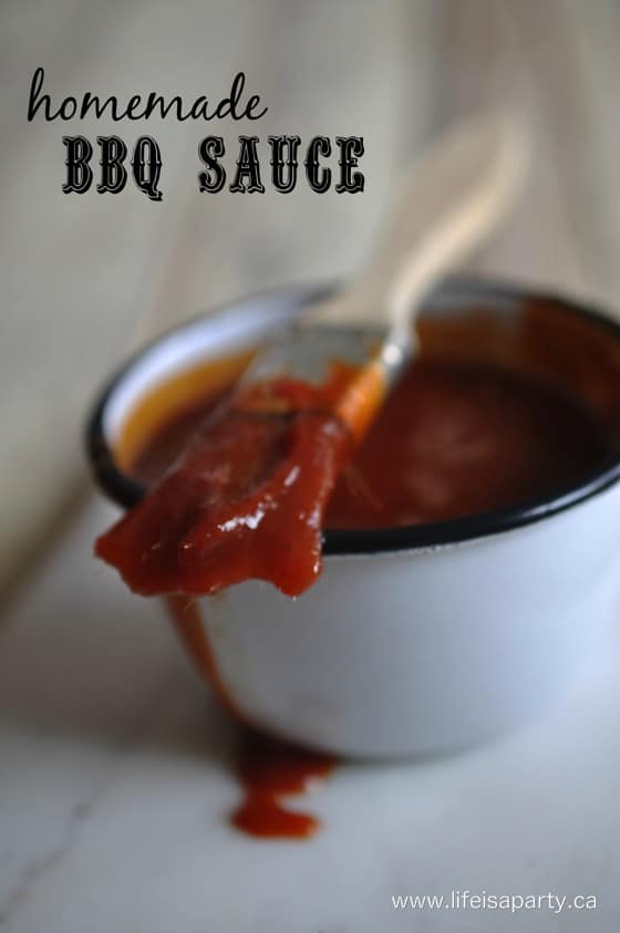 Easy Homemade BBQ Sauce Recipe: made with Beer and Molasses this sweet BBQ Sauce is a favourite. Perfect with any kind of bbq meat.