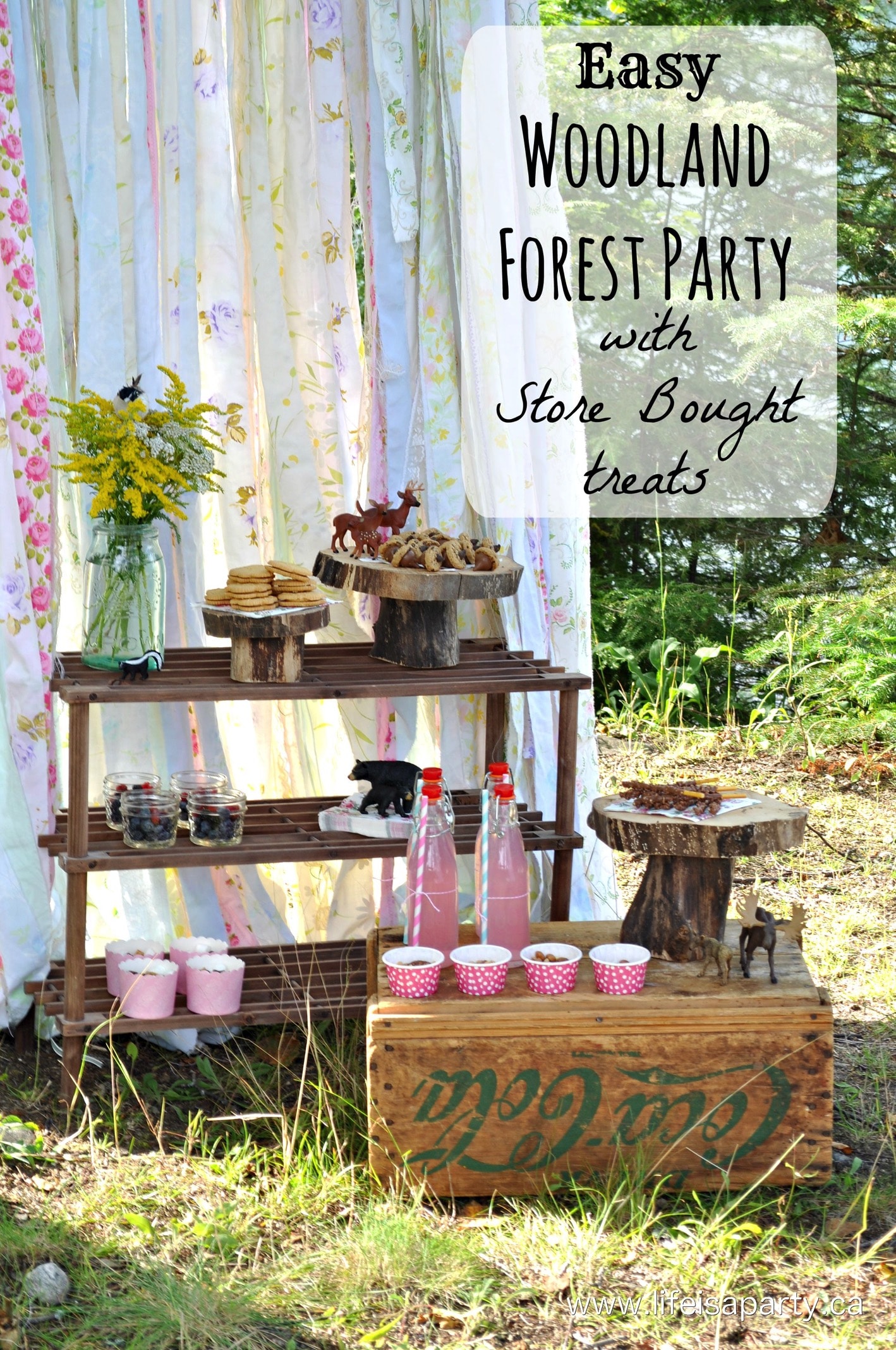Woodland Forest Party Food Ideas: Easy to put together woodland forested themed party food ideas with store bought ingredients that are cute and delicious.