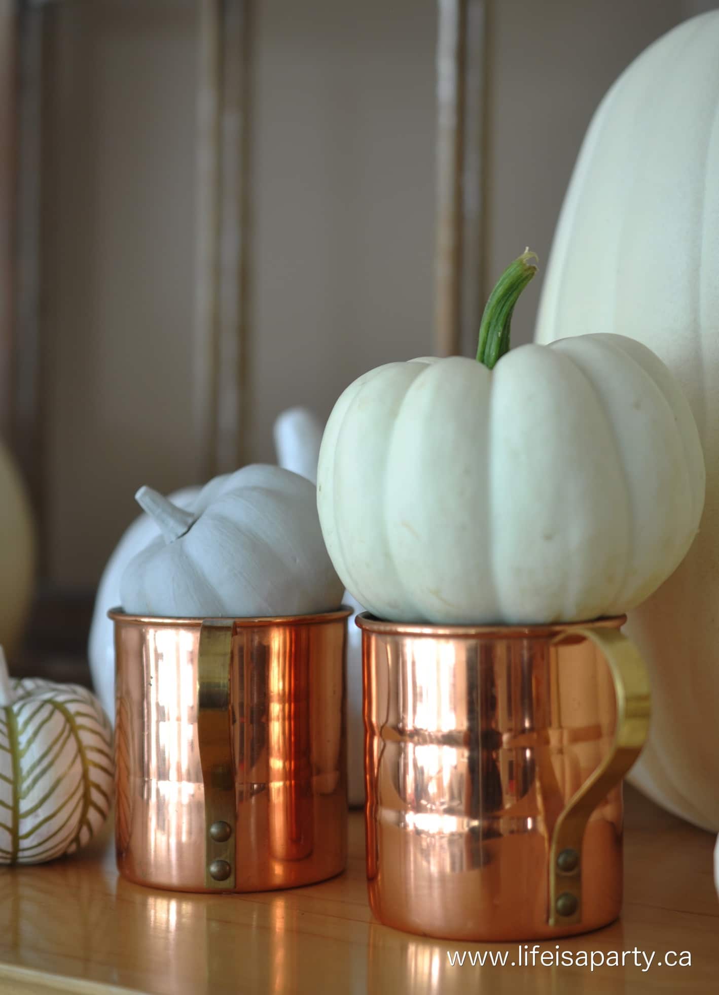copper accents for fall