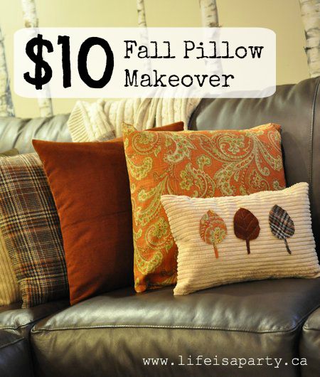 DIY Pillow Covers: simple to make and store, no zipper, envelope style pillow cover made from inexpensive fabric remnants.