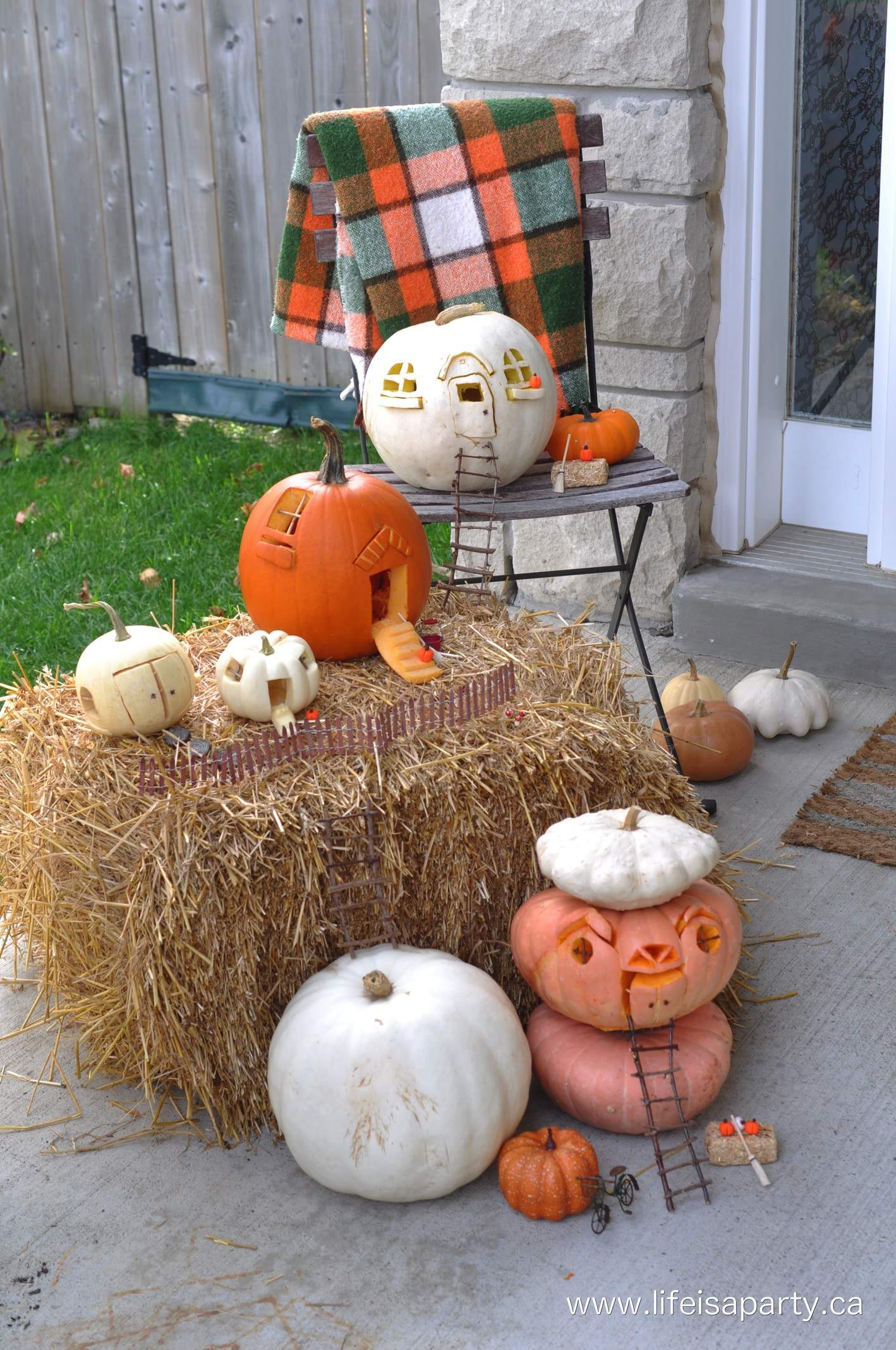 Pumpkin Fairy House village