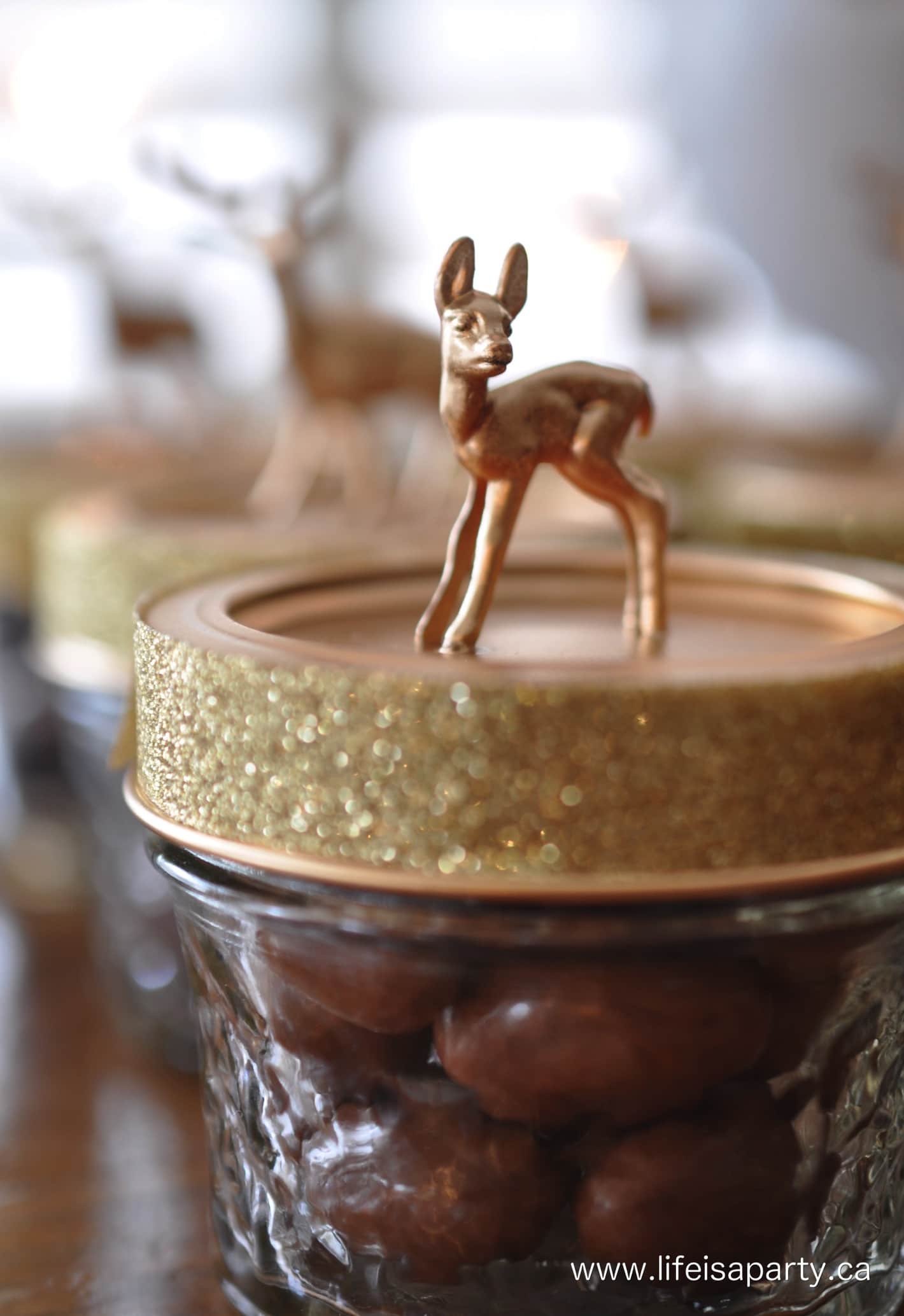 DIY deer treat jars