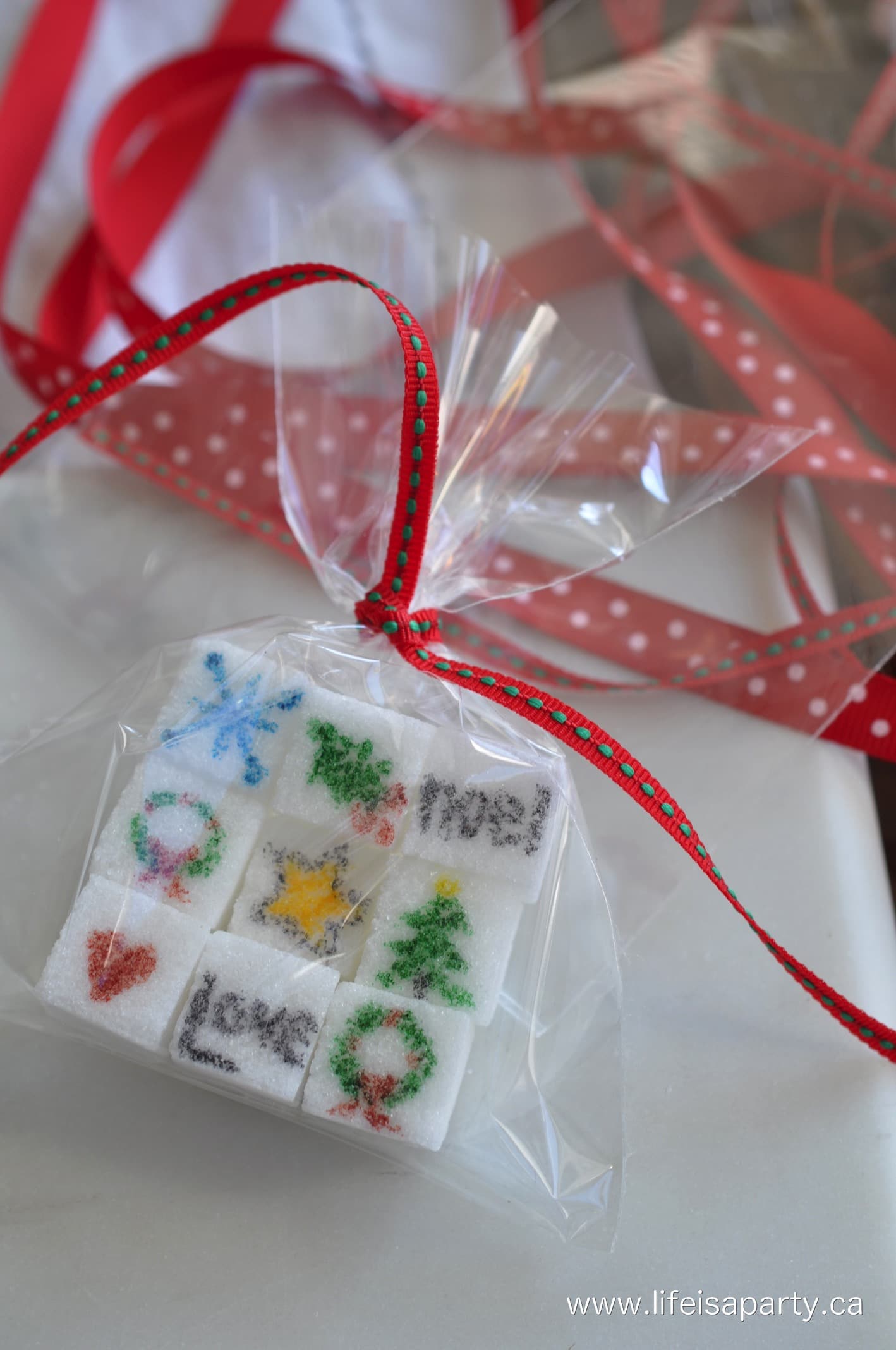 Christmas Sugar Cubes DIY Gift idea