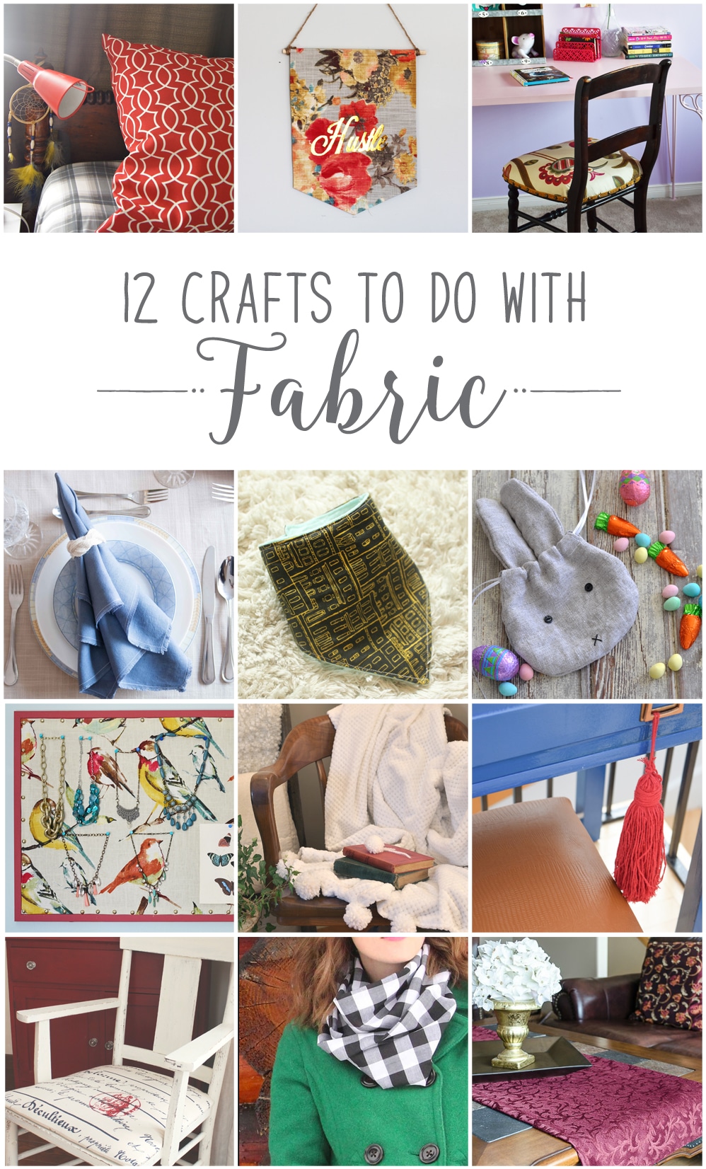 12MonthsofDIY February Fabric DIY Craft Ideas
