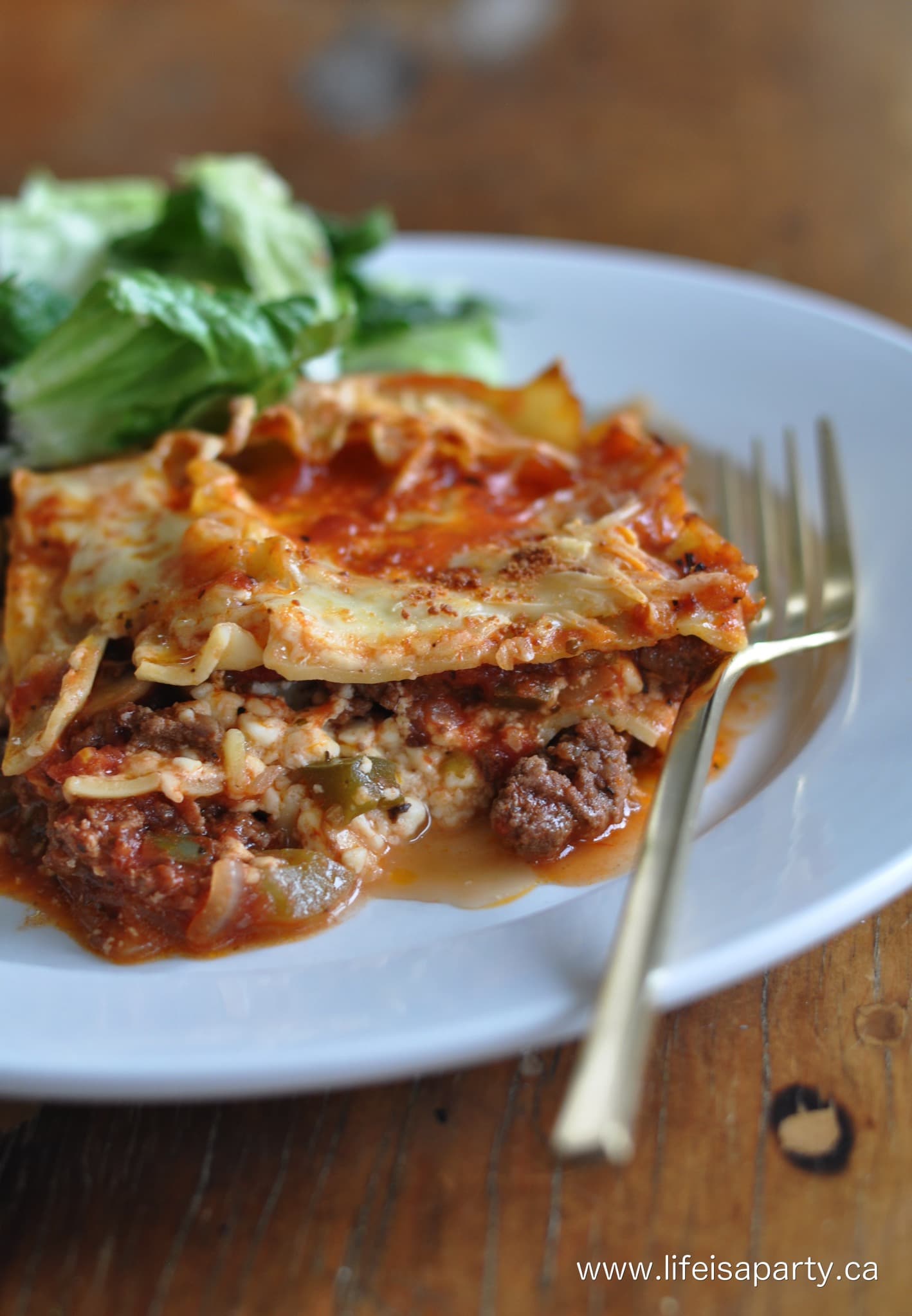 Easy Lasagna with cottage cheese