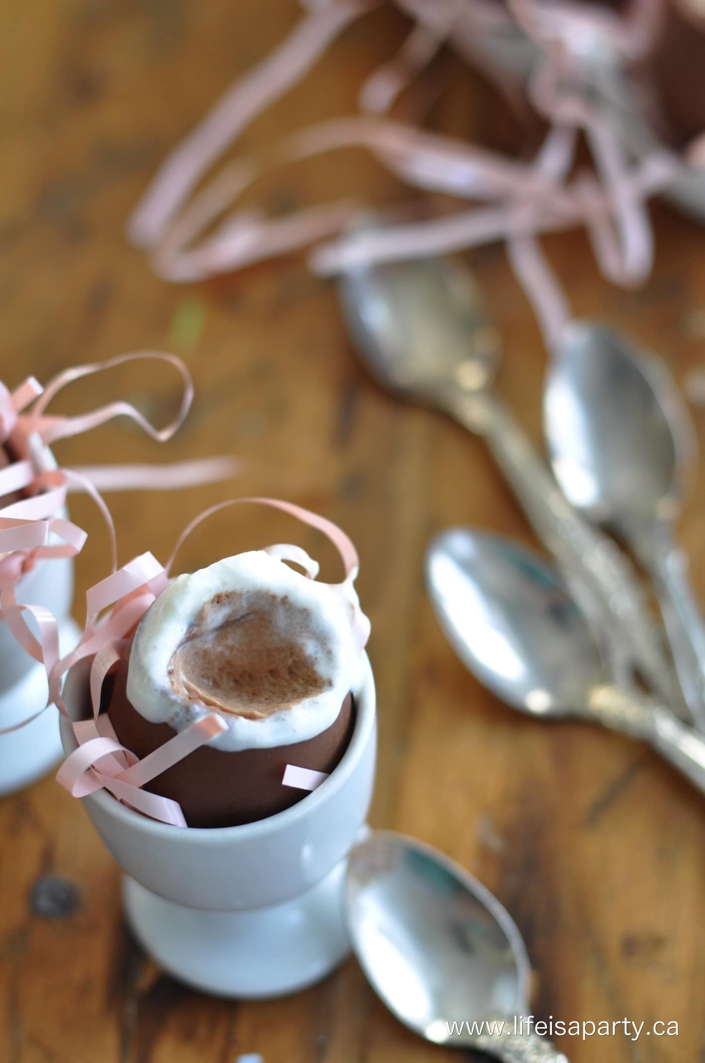 Chocolate Mousse Easter Egg desert