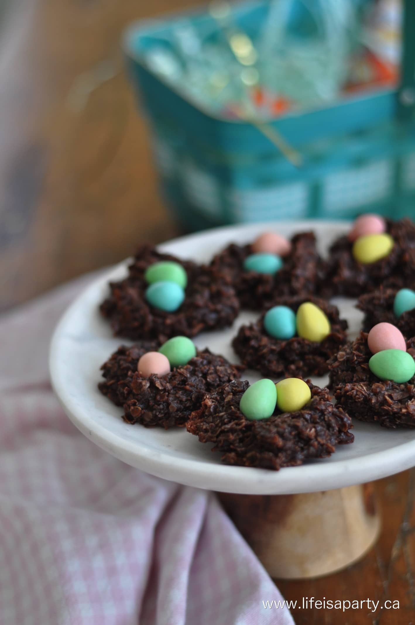 easy no bake nest cookies for spring or easter