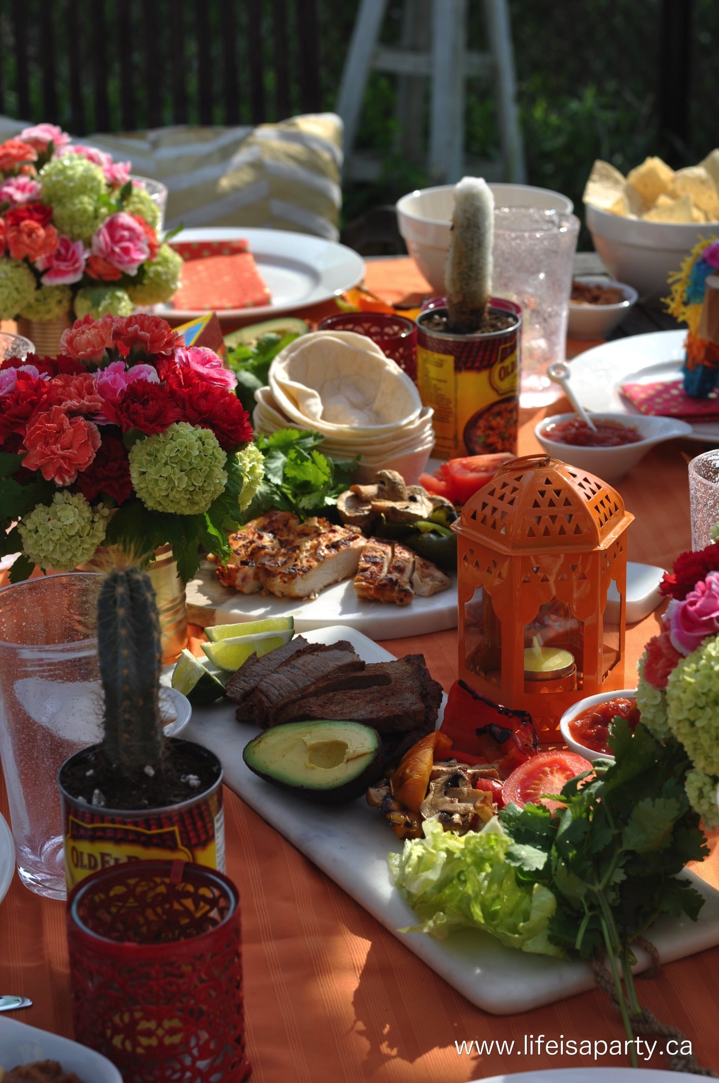 Mexican themed party ideas menu
