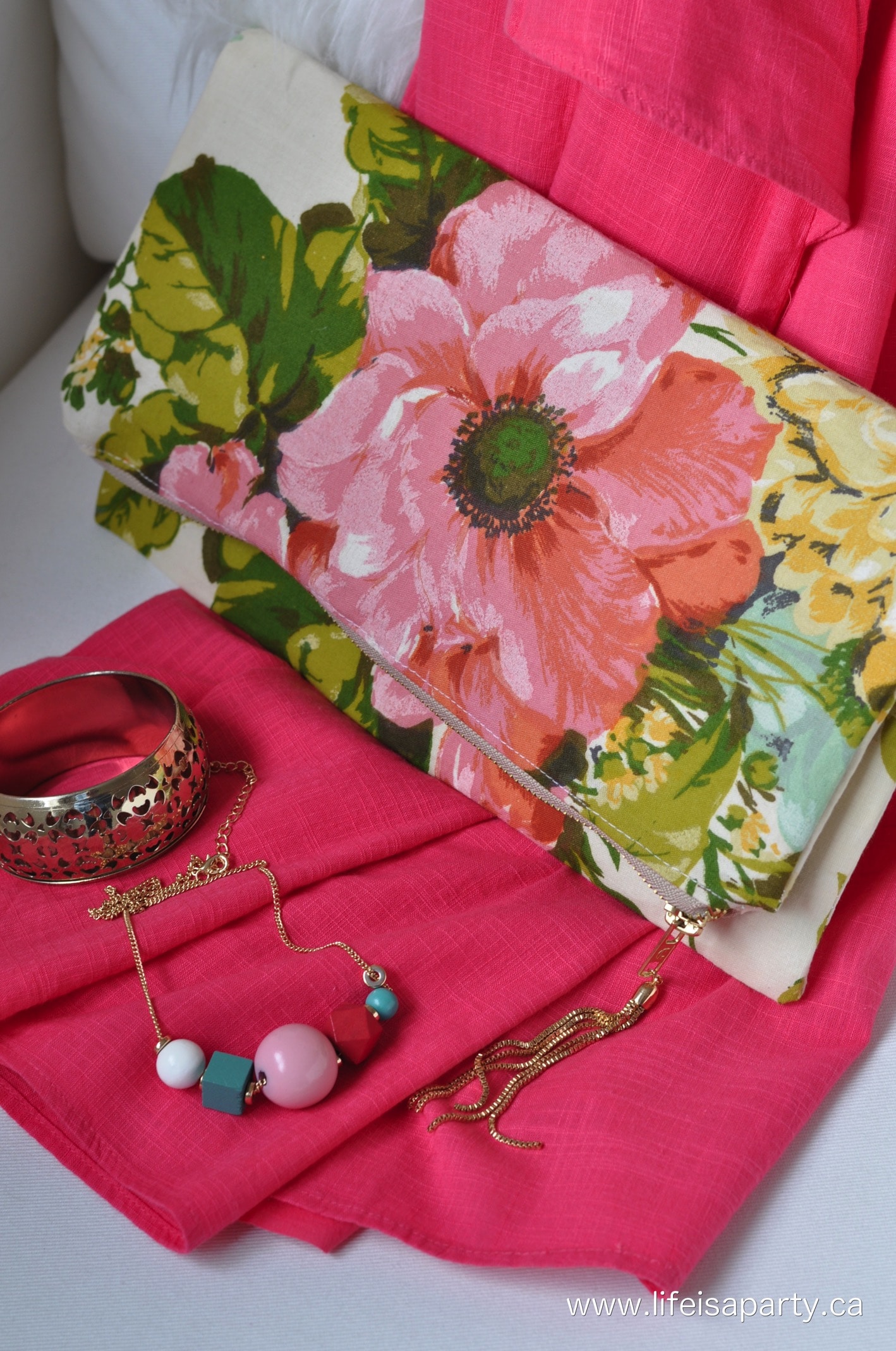 how to sew a clutch bag