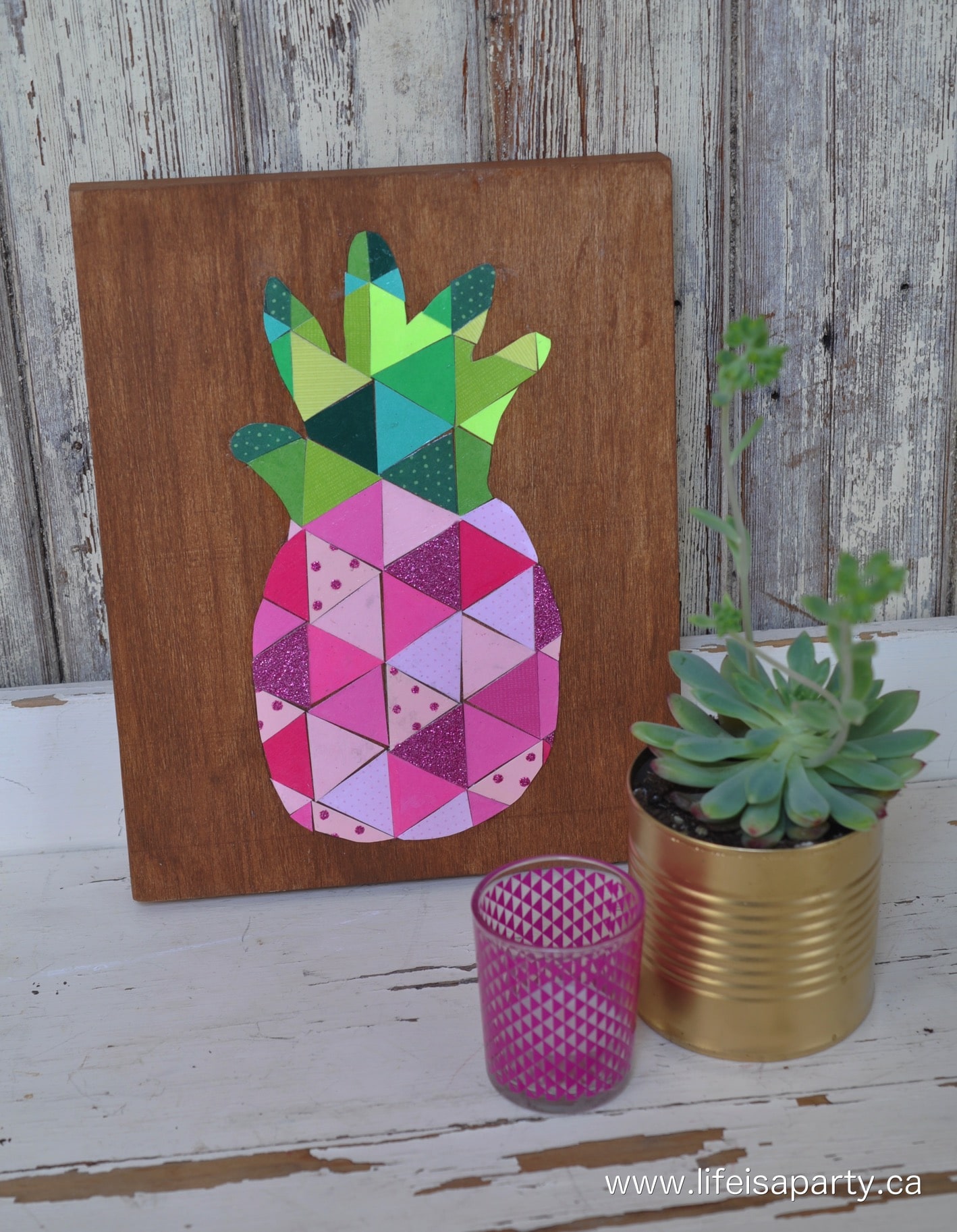 DIY Pineapple Art