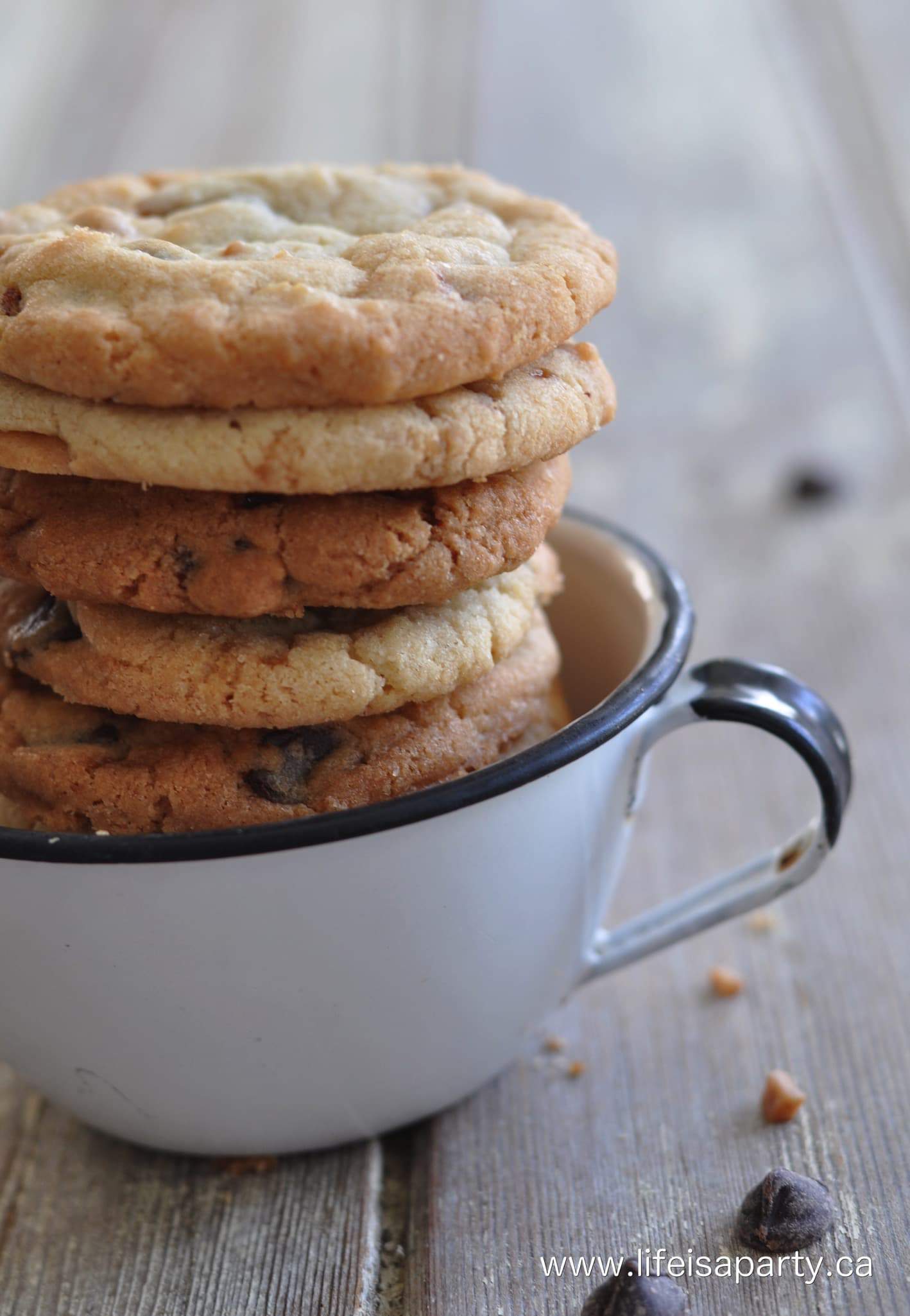 chocolate chip cookies made with shortening