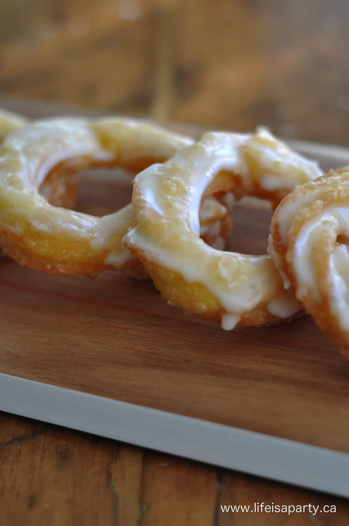 Homemade Honey Cruller Donuts