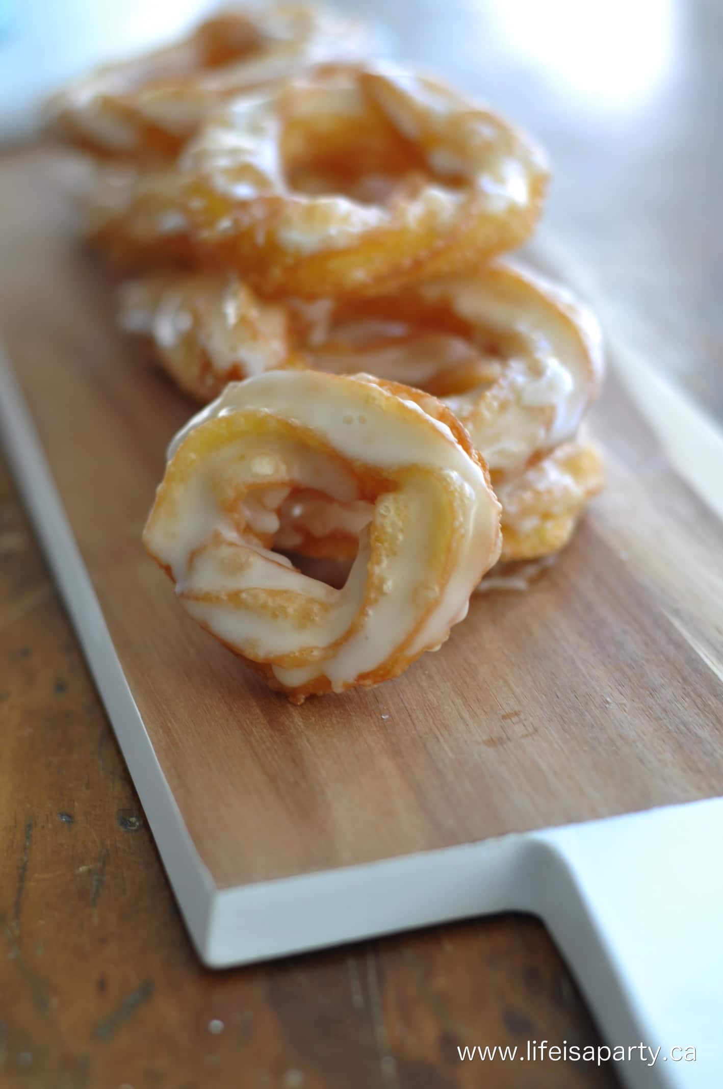 fresh Homemade Honey Cruller Donuts