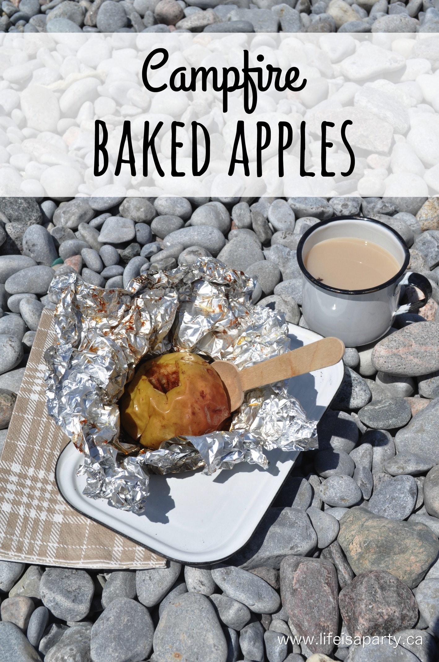 Campfire Baked Apples: The perfect camping recipe, just a few ingredients, and a sweet, delicious treat everyone is sure to love!