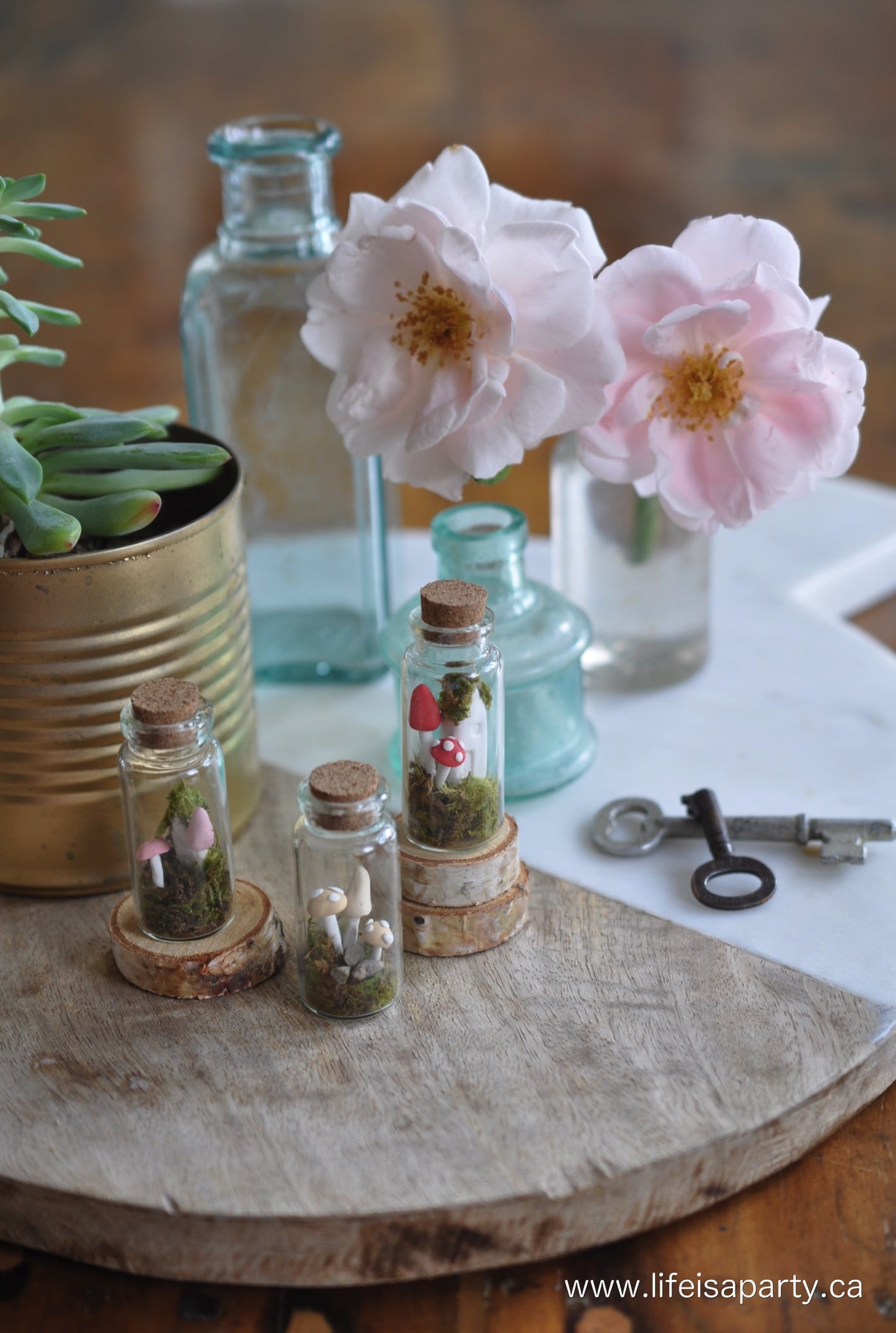 Miniature Fairy Garden In A jar