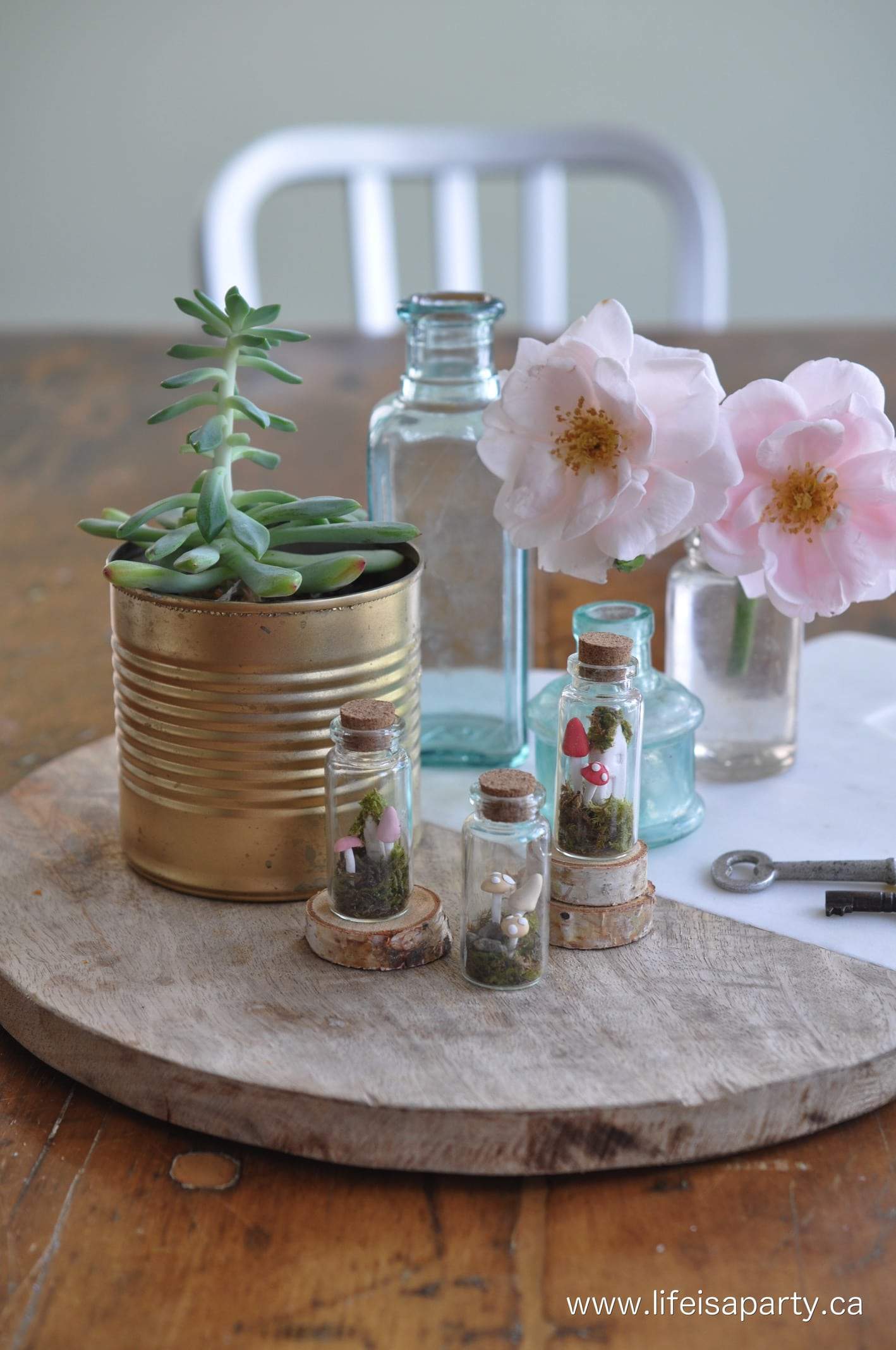 Miniature Fairy Garden In A Bottle