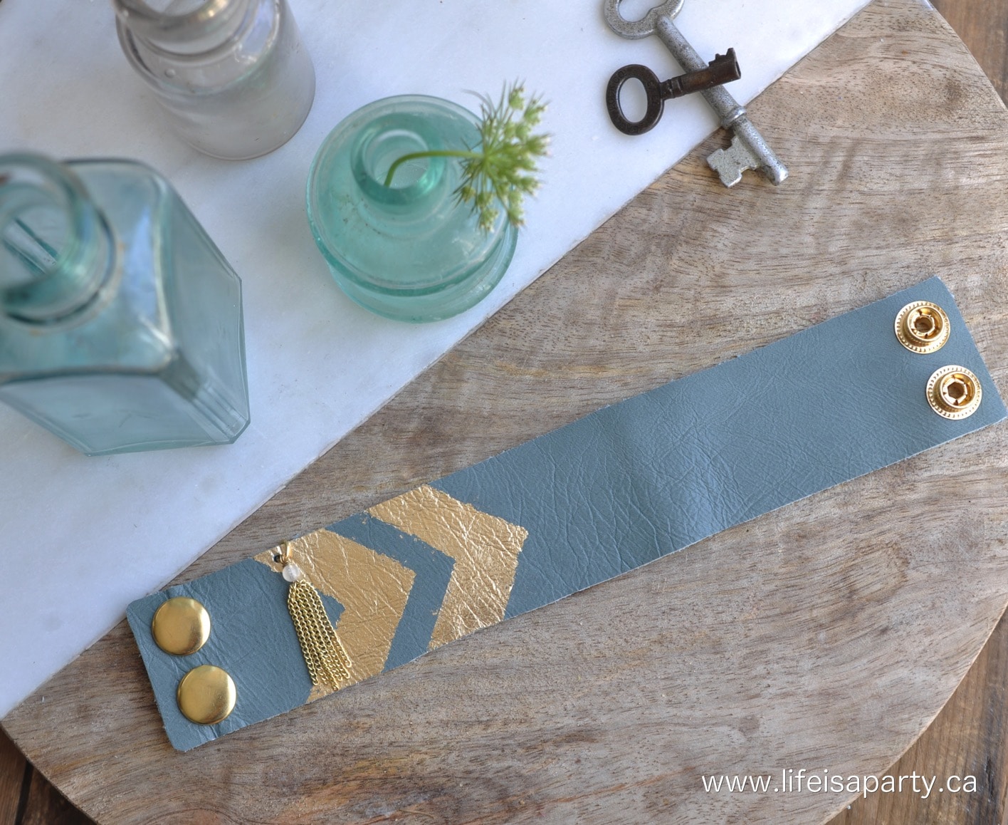 How To Make A Leather Cuff Bracelet