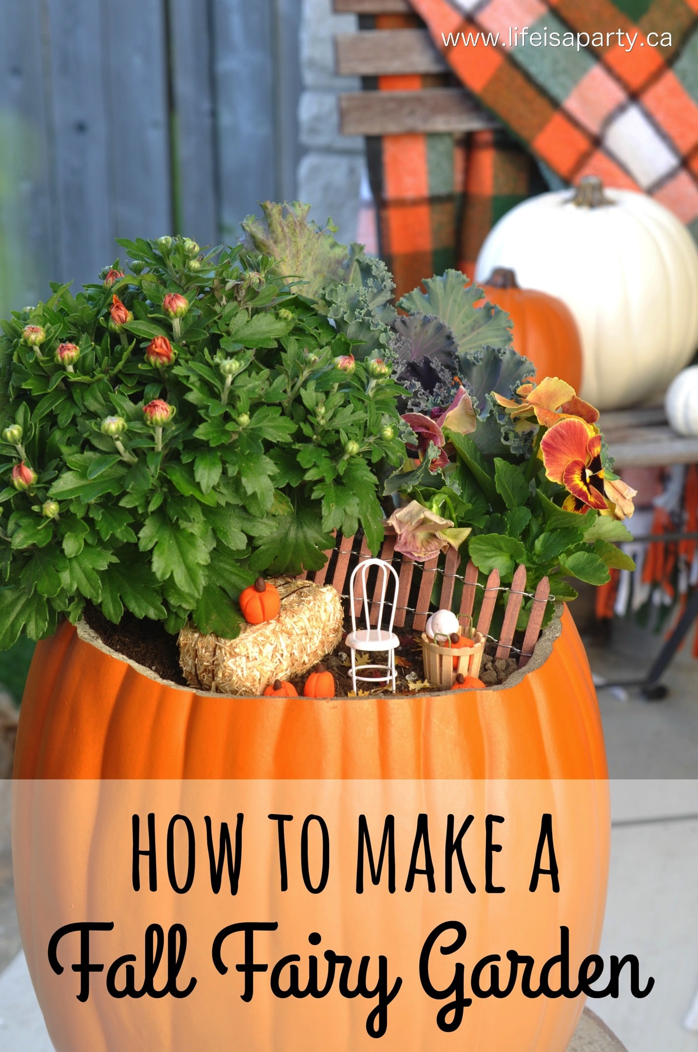 How To Make a Fall Fairy Garden: Easy step by step guide to creating your own.
