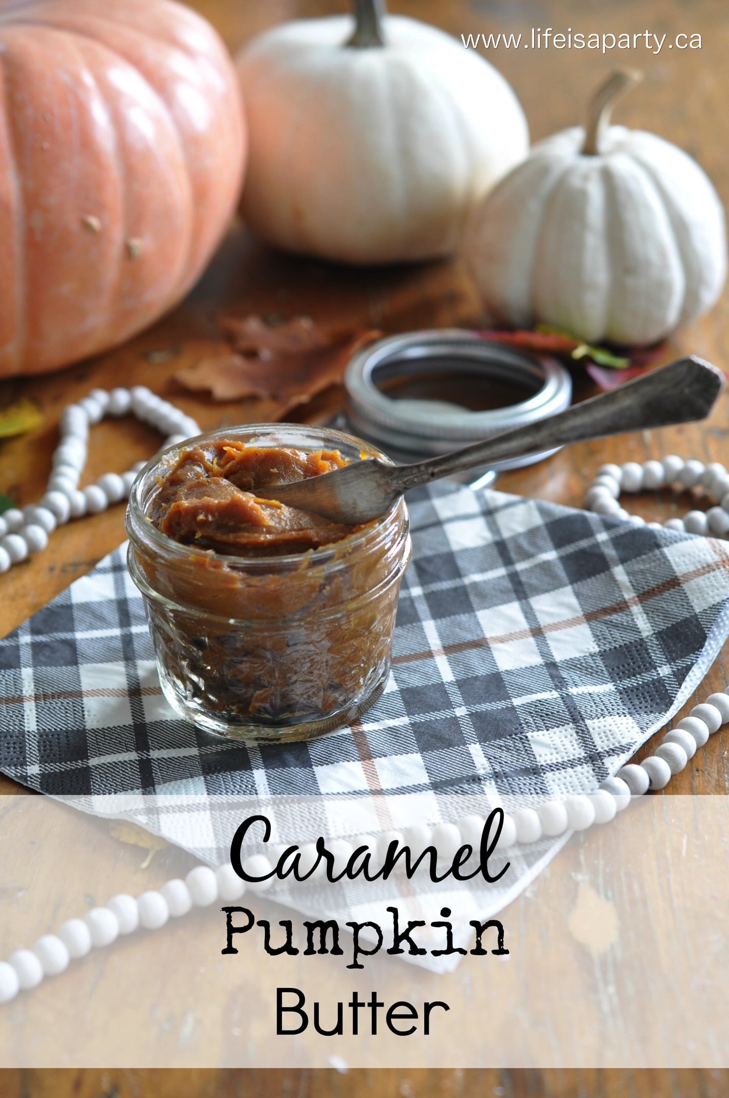 Caramel Pumpkin Butter: This easy recipe is only 3 ingredients, and you can make it one pan. Perfect for fall, try it on toast, or on s'mores.