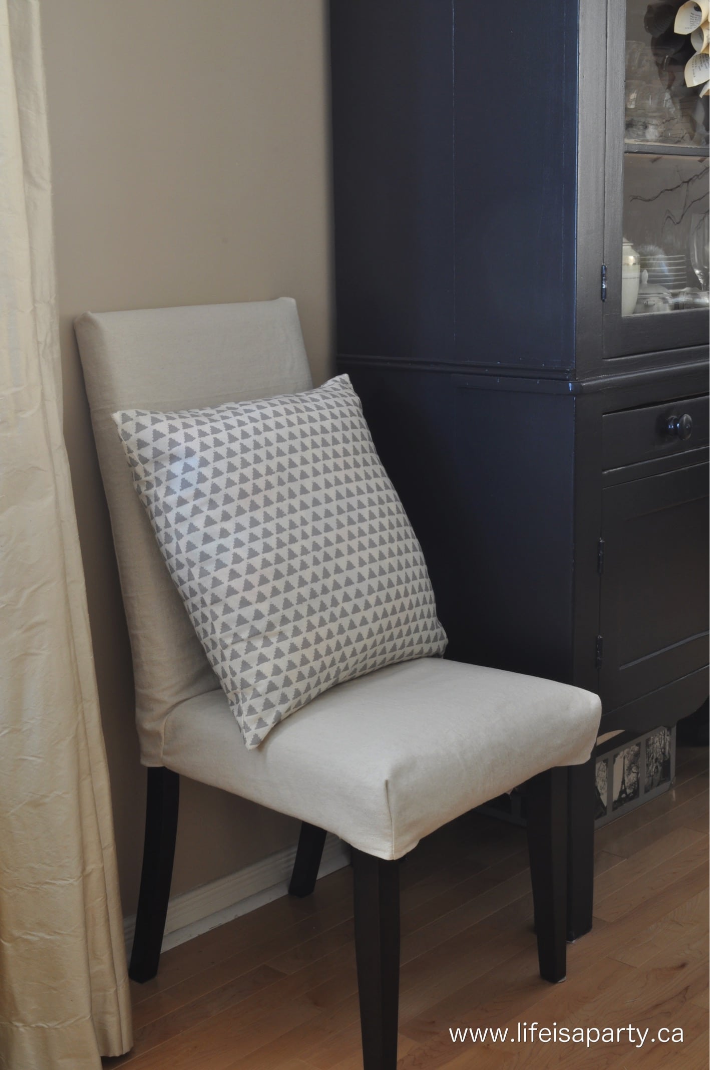 how to make your own parsons chair slipcover