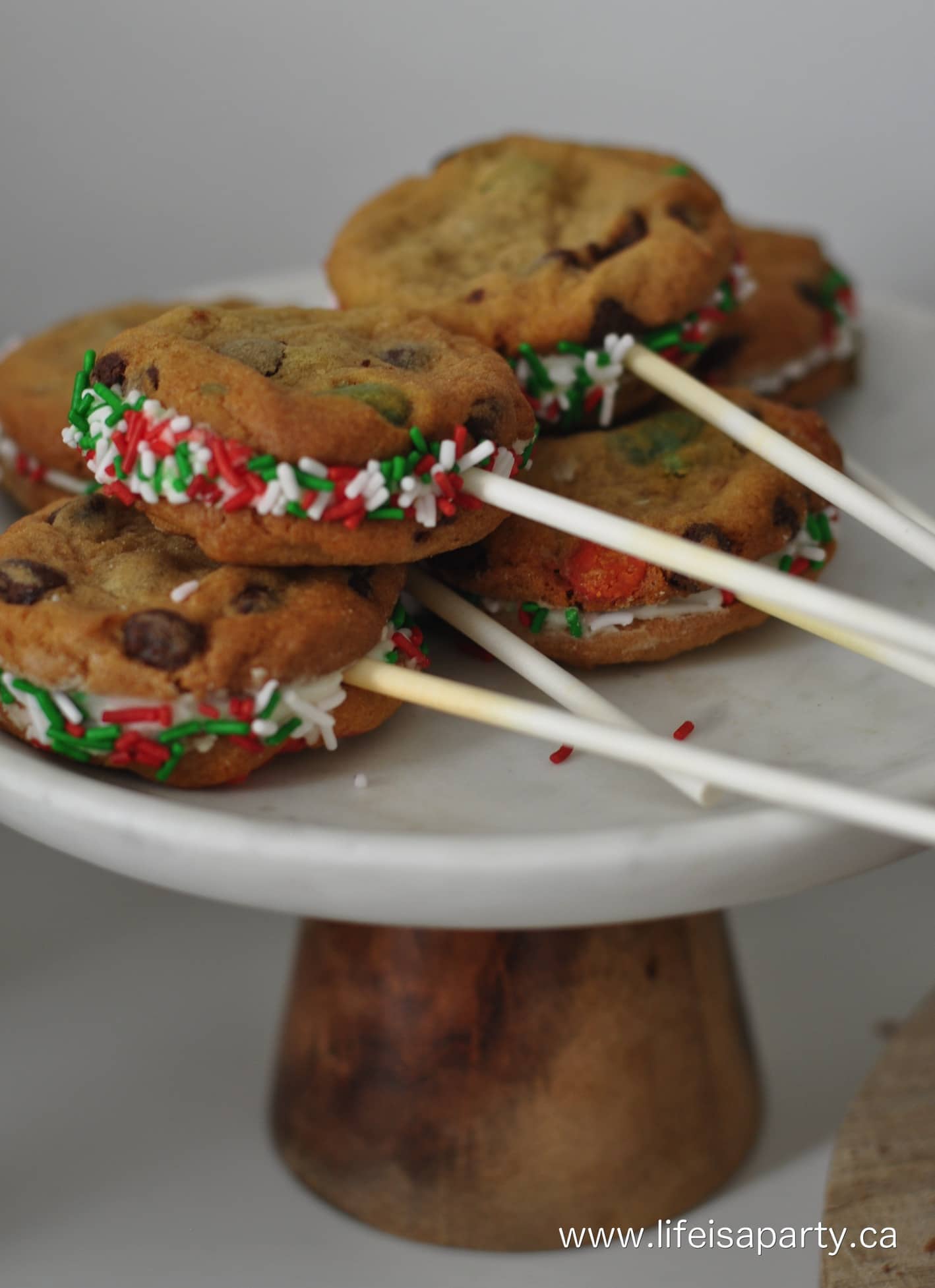 Christmas cookie pops