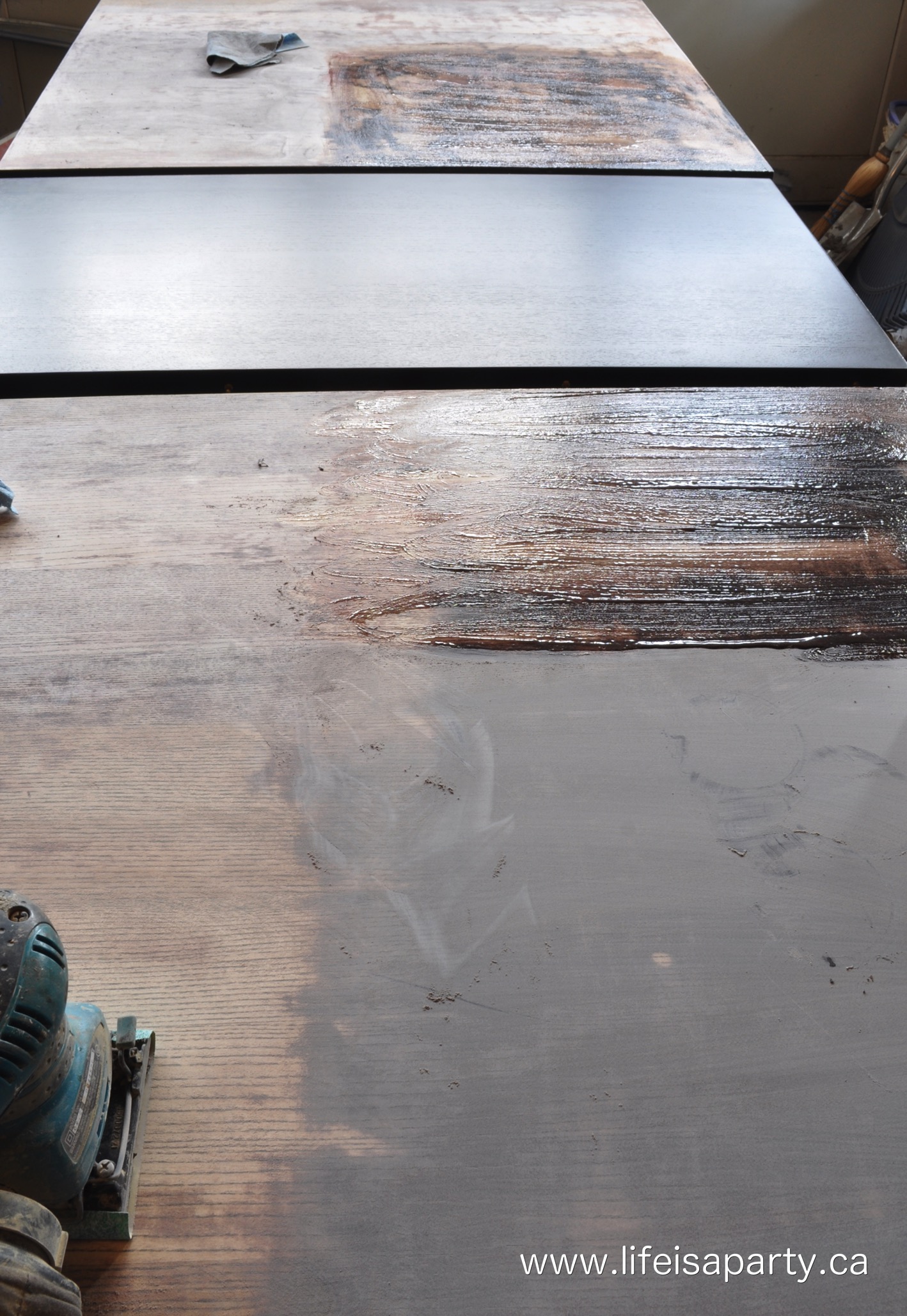 How To Refinish Your Old Dark Wood Veneer Table