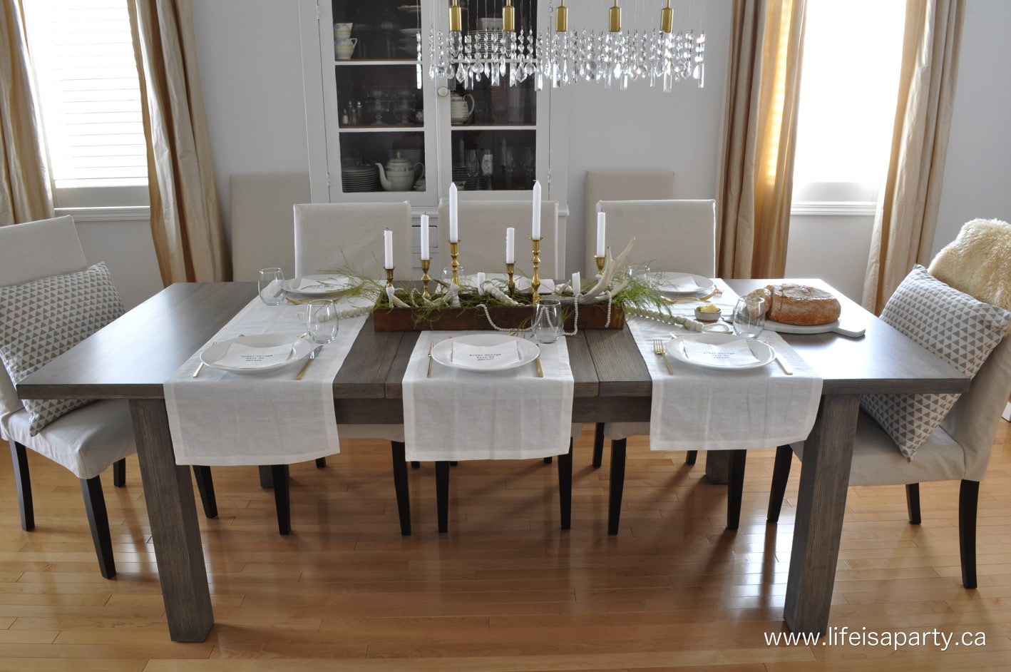 refinished veneer furniture dining room table