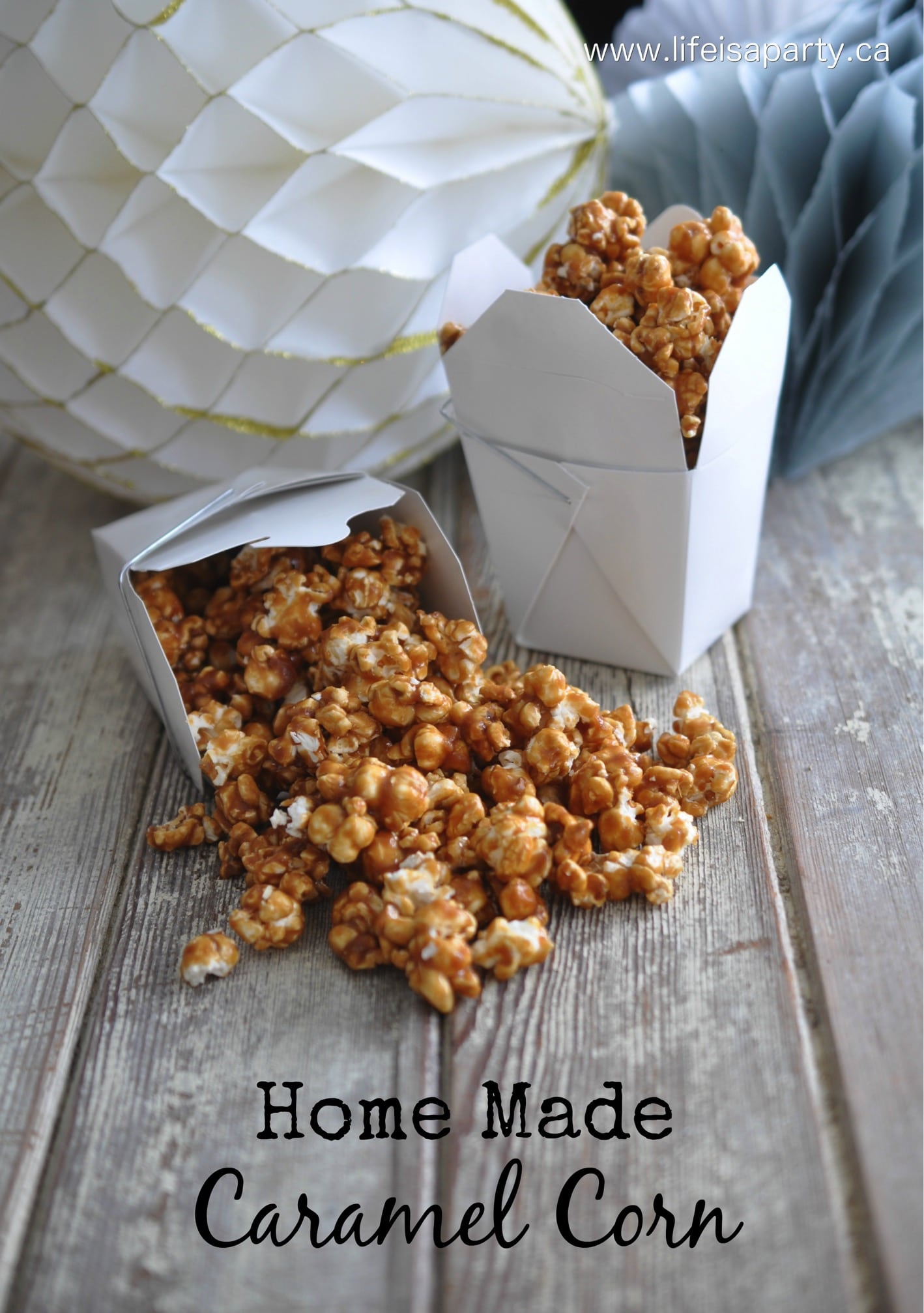Homemade Caramel Corn Recipe: Easy make at home caramel corn, so good, better than store bought, perfect for gift giving.