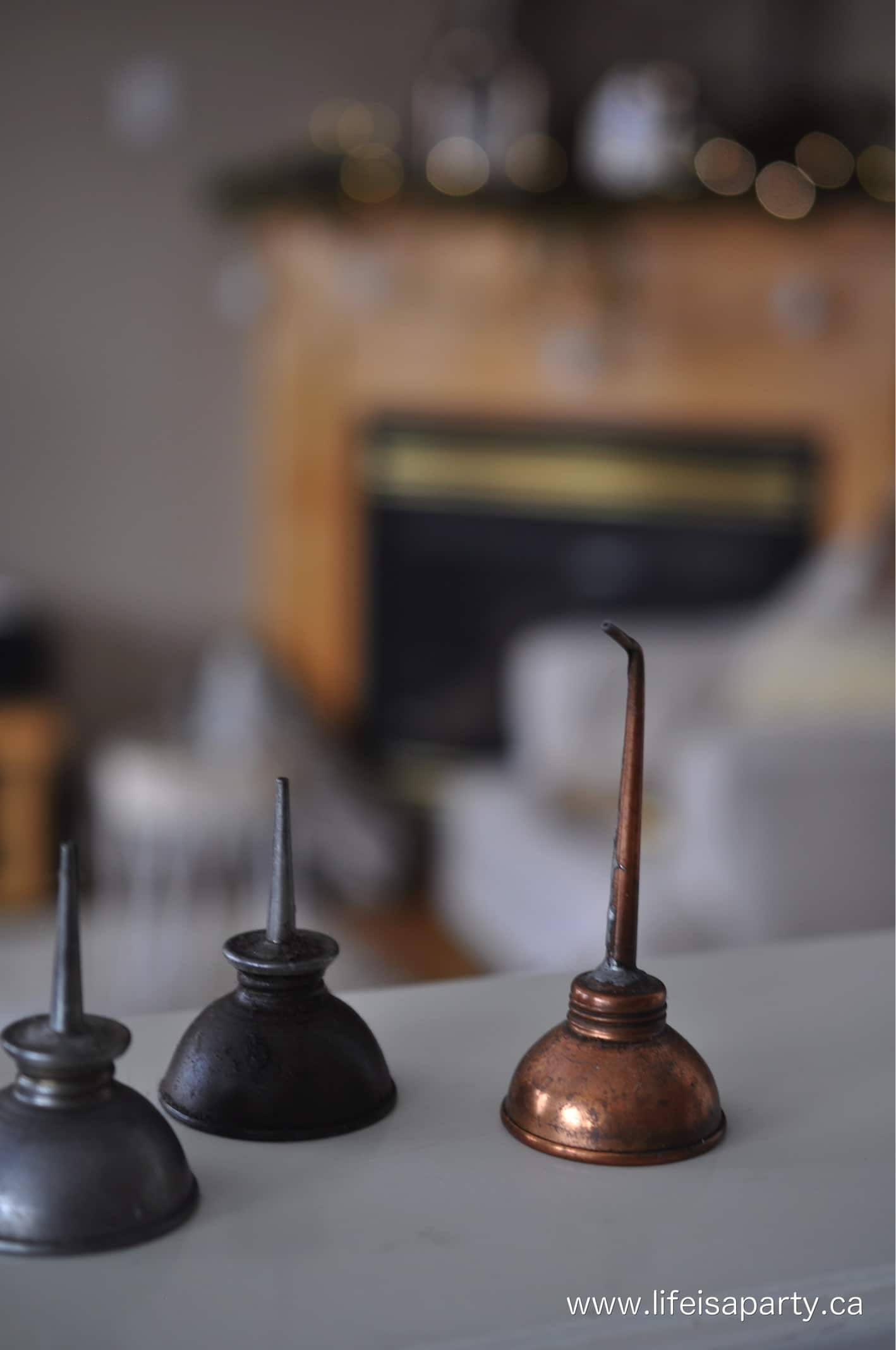 antique oil can collection