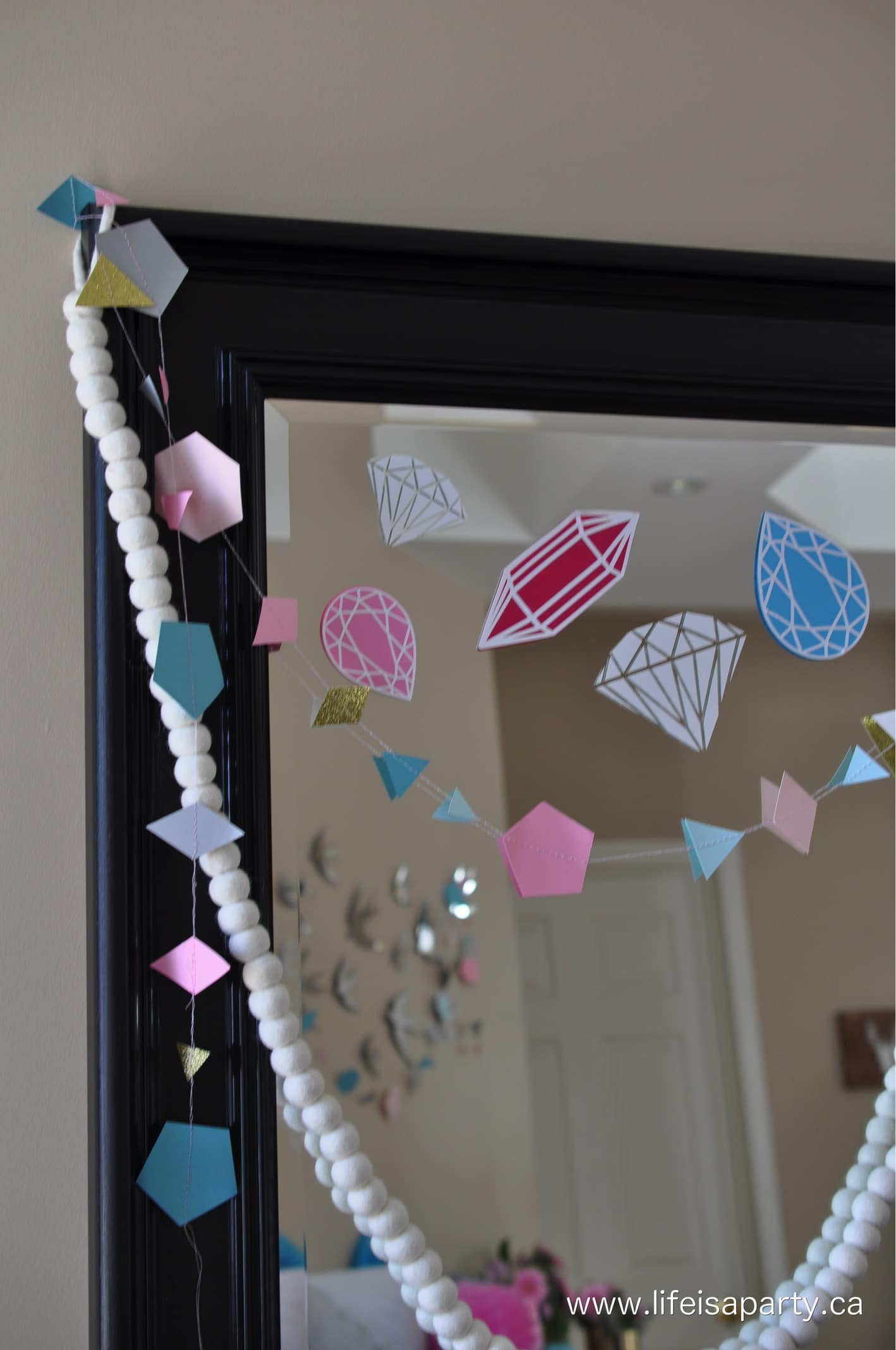 gem jewel decals and party decorations