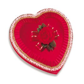 vintage Valentine's Day chocolate box