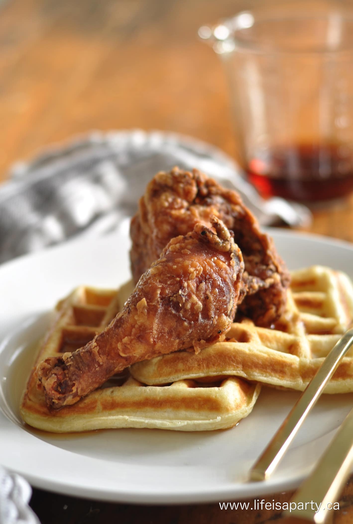 how to make Chicken and Waffles at home