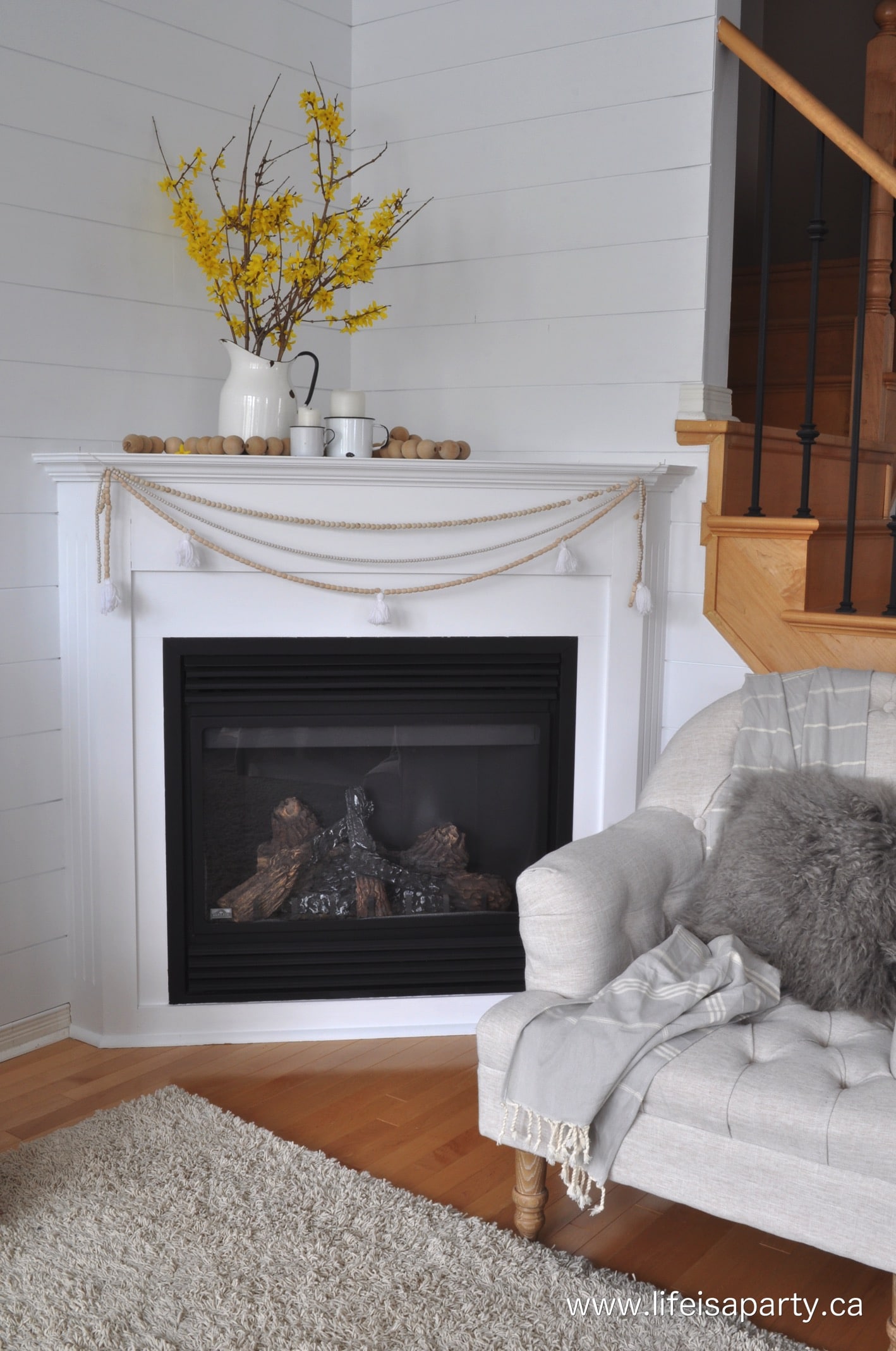 how to makeover your wood fireplace
