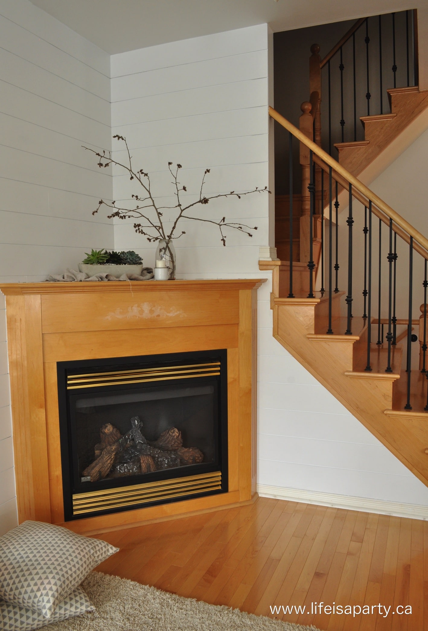 how to makeover your dated fireplace