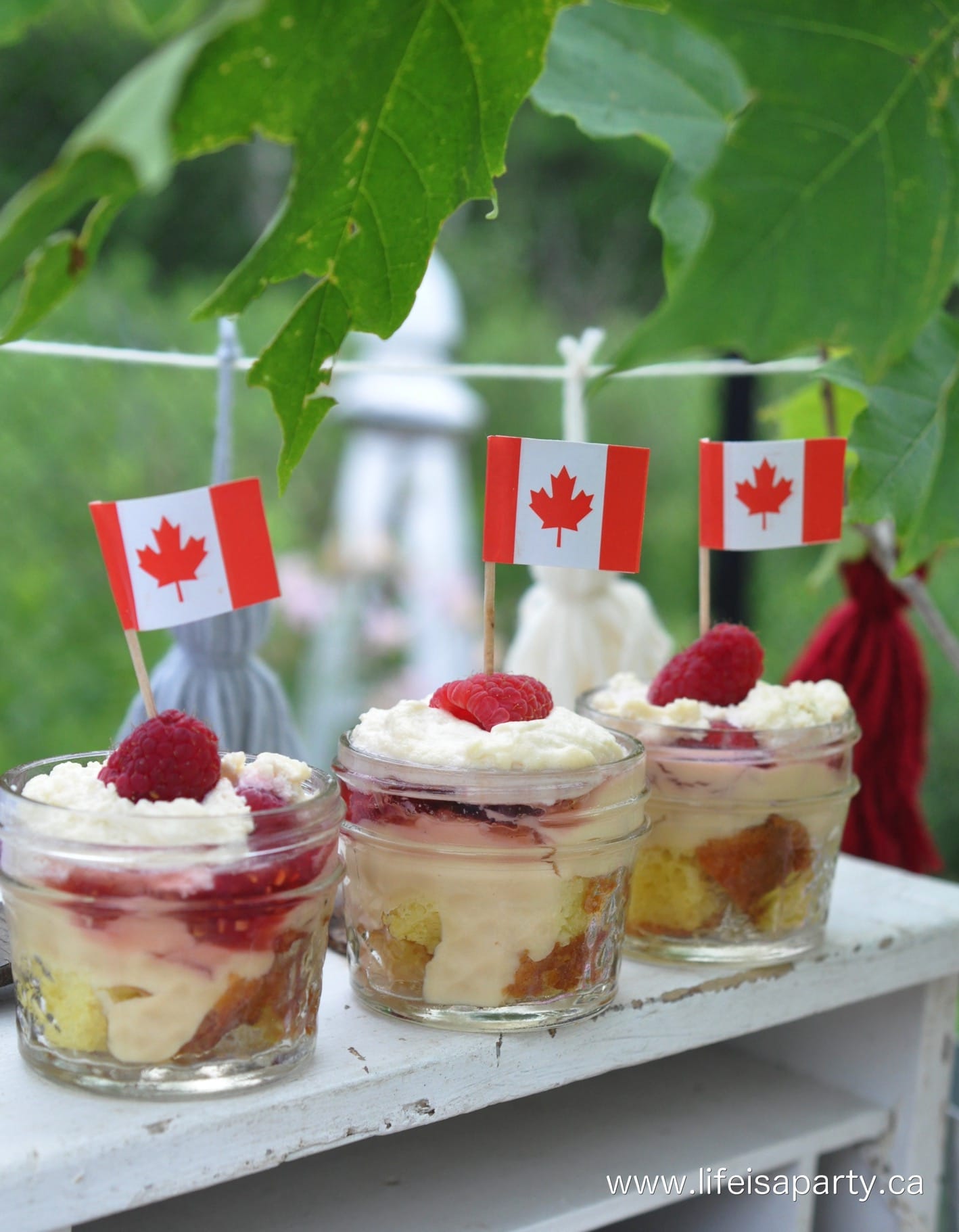 Canada Day Party dessert table
