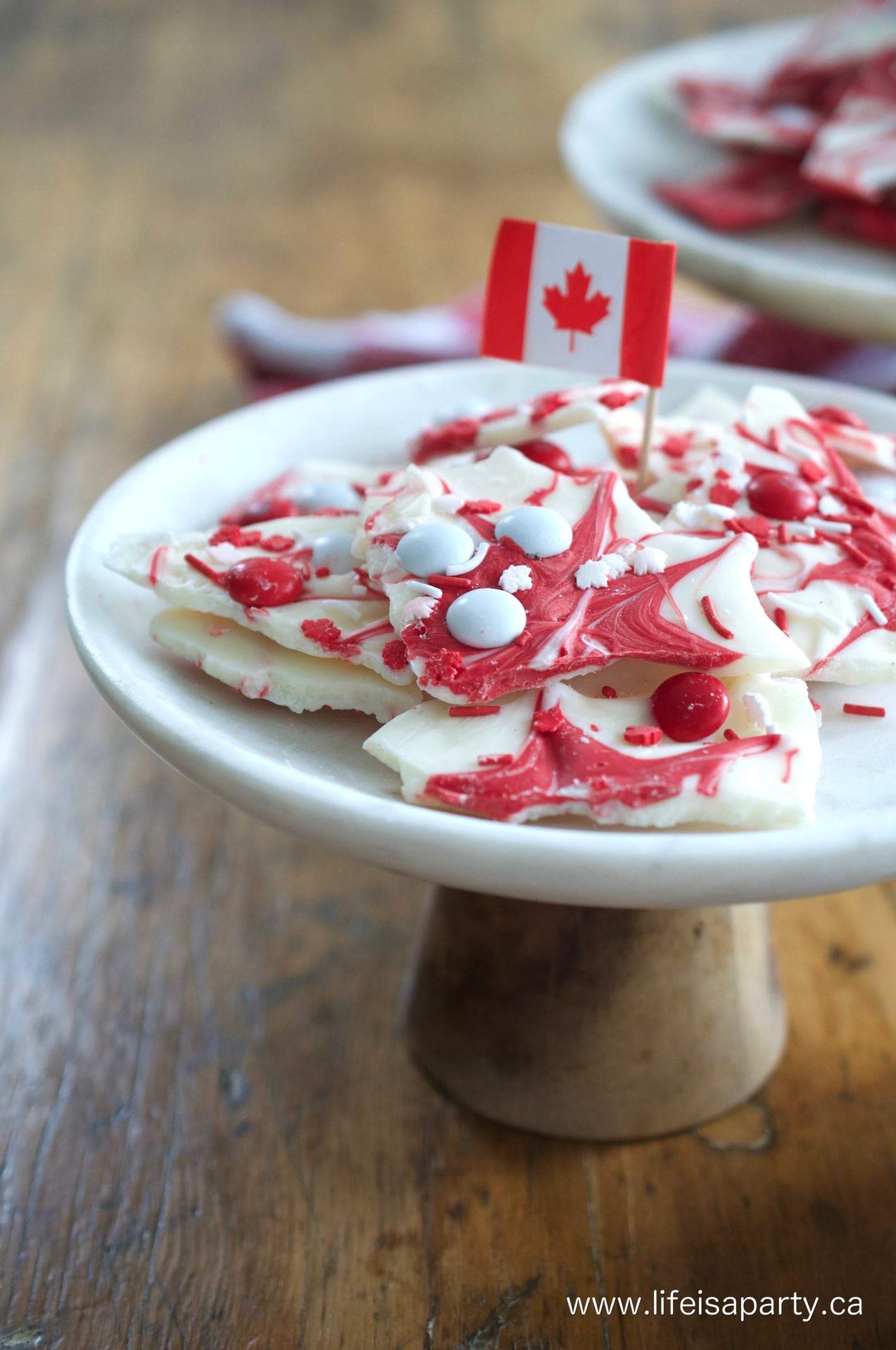 Canada Day Chocolate Bark recipe