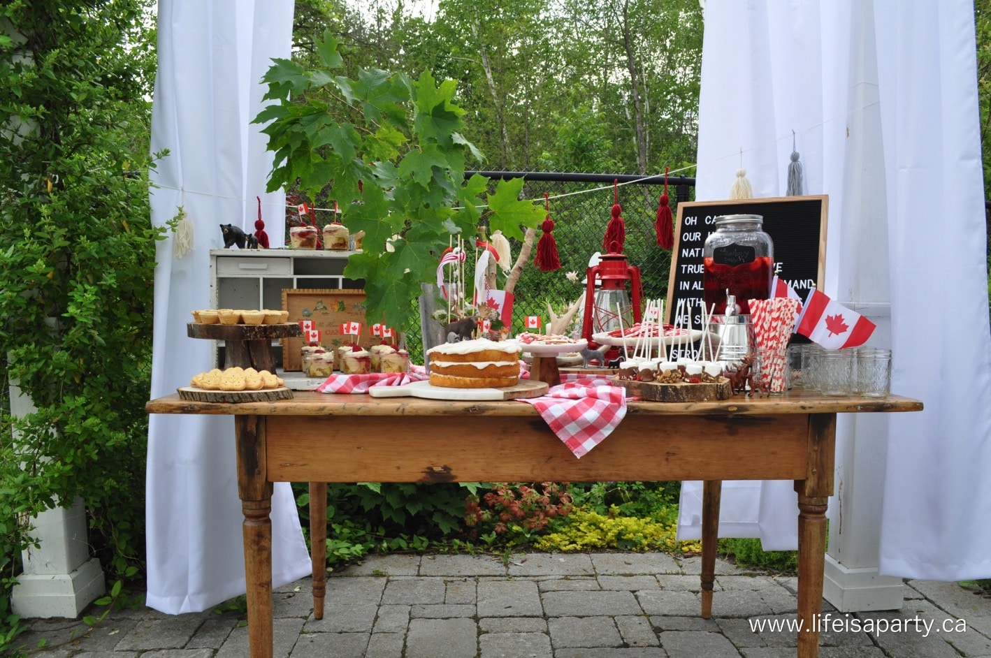 how to host a Canada themed party 