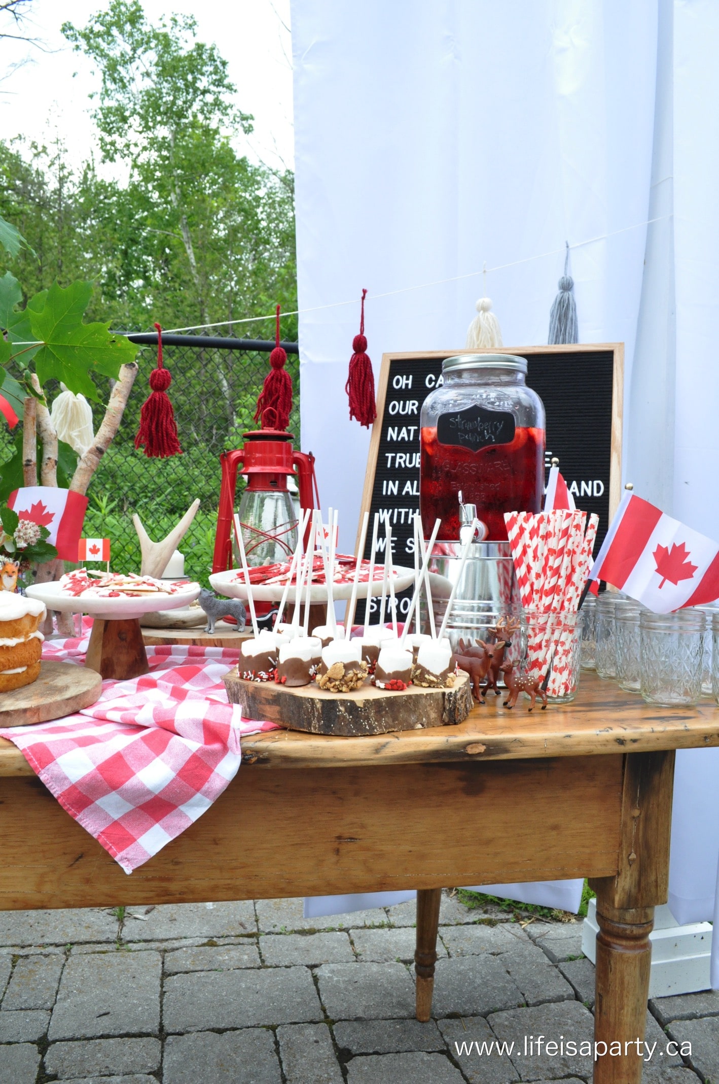 how to host a Canada themed party