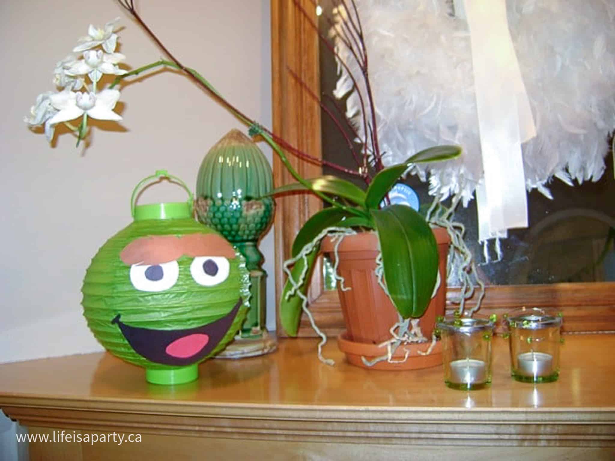 Oscar the grouch party decorations