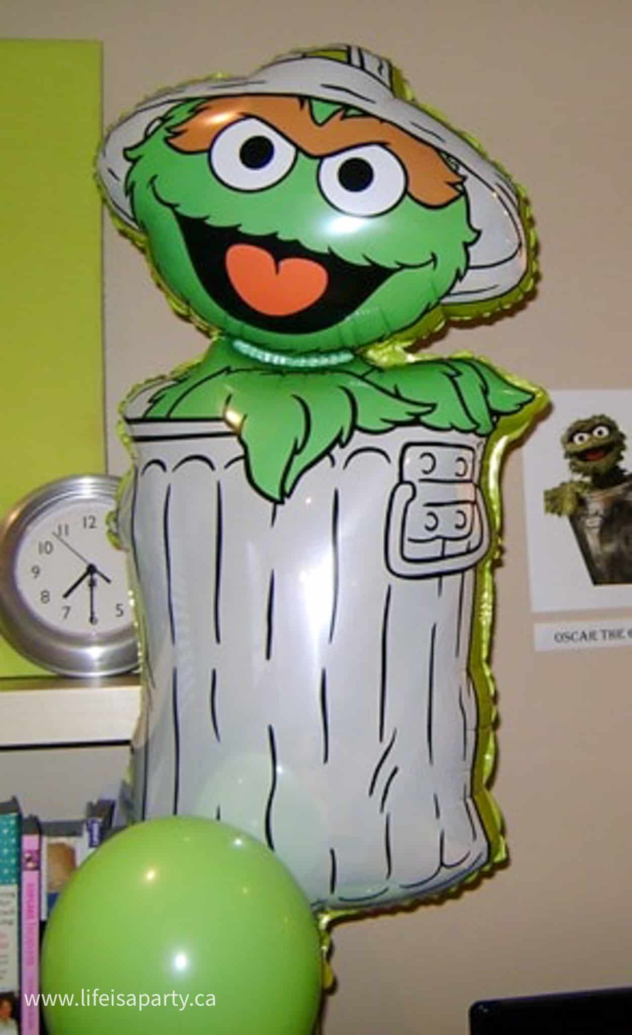 Oscar the Grouch balloons