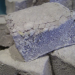 Purple homemade marshmallows.
