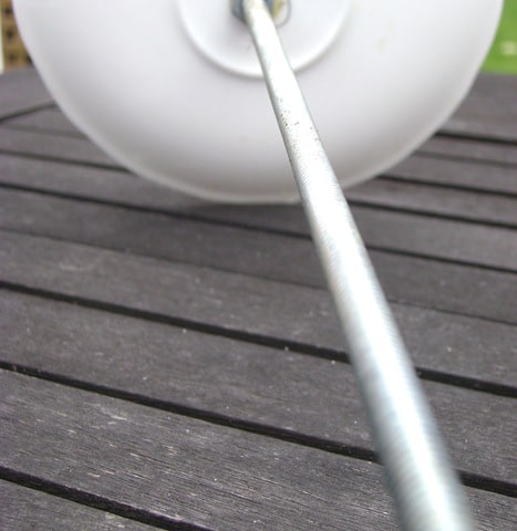 how to attach a pole to a teacup